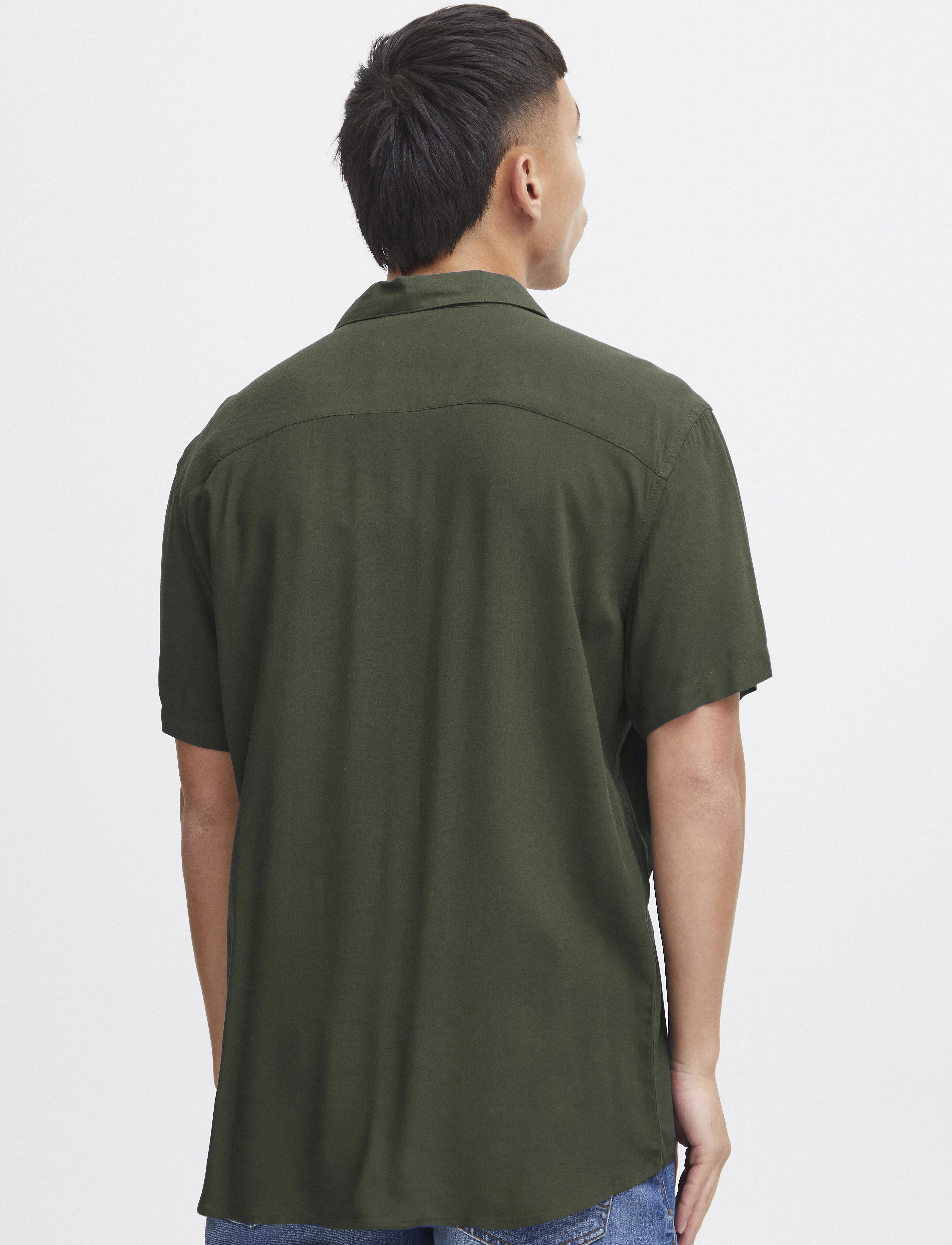 Blend - BHELLIOT SHIRT NOOS - kurzarmhemden - forest night - 3