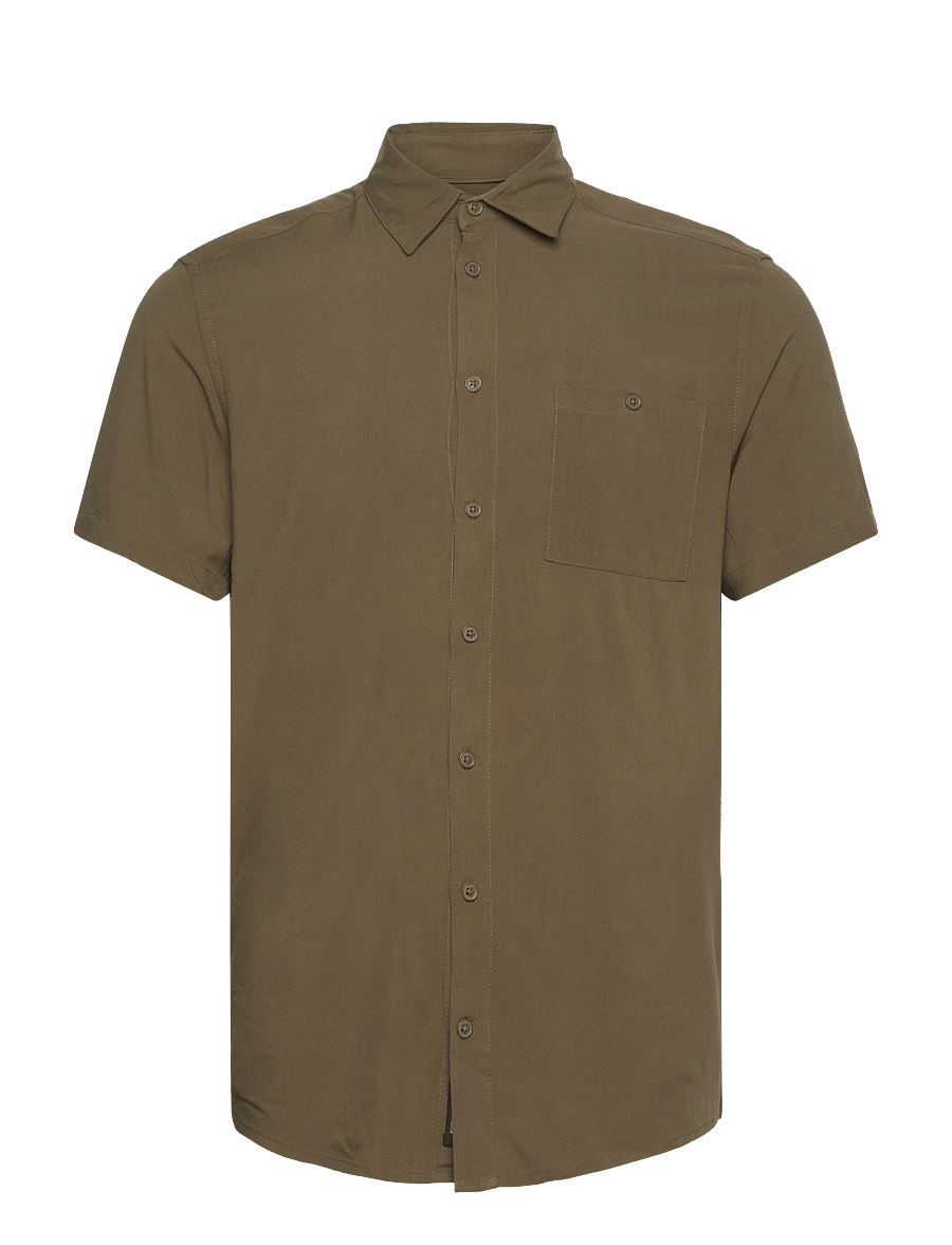Blend - BHELLIOT SHIRT NOOS - kurzarmhemden - olive night - 1