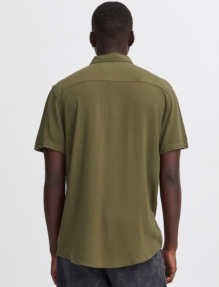 Blend - BHELLIOT SHIRT NOOS - kurzarmhemden - olive night - 3