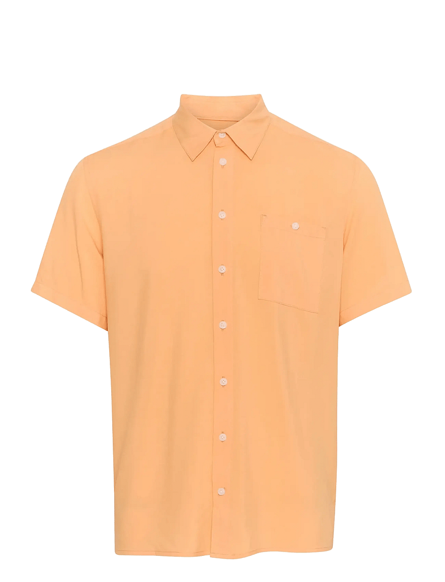 Blend - BHELLIOT SHIRT NOOS - kurzarmhemden - pumpkin - 1
