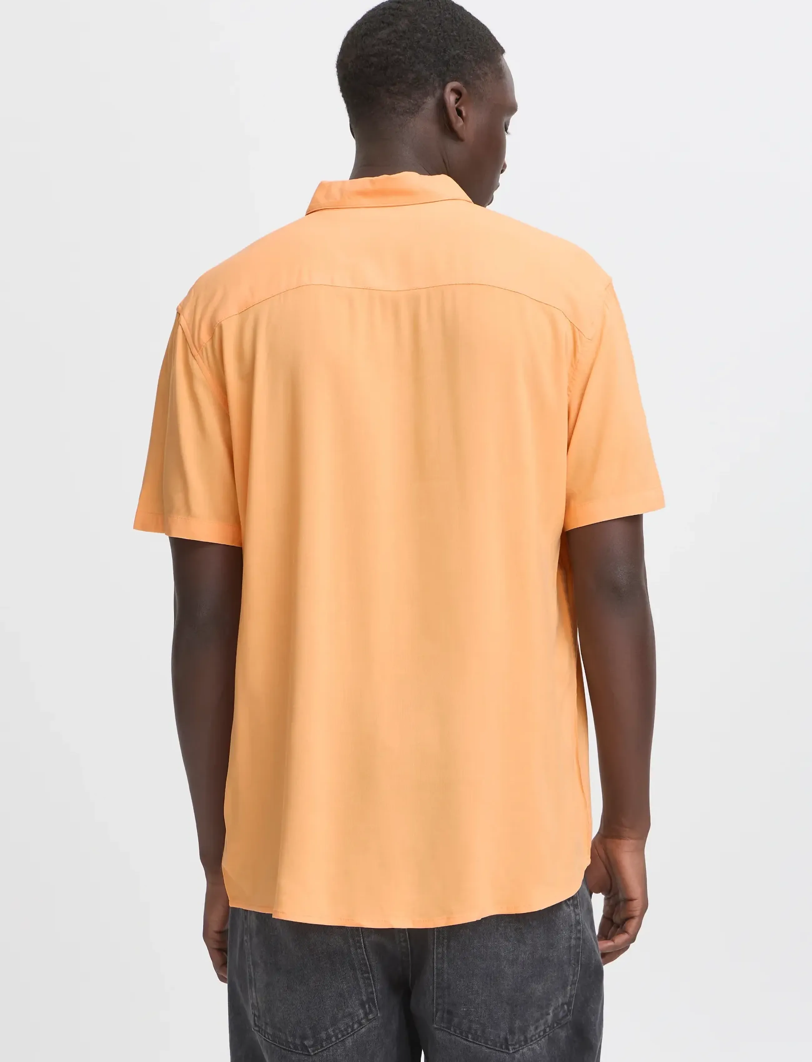 Blend - BHELLIOT SHIRT NOOS - short-sleeved shirts - pumpkin - 3