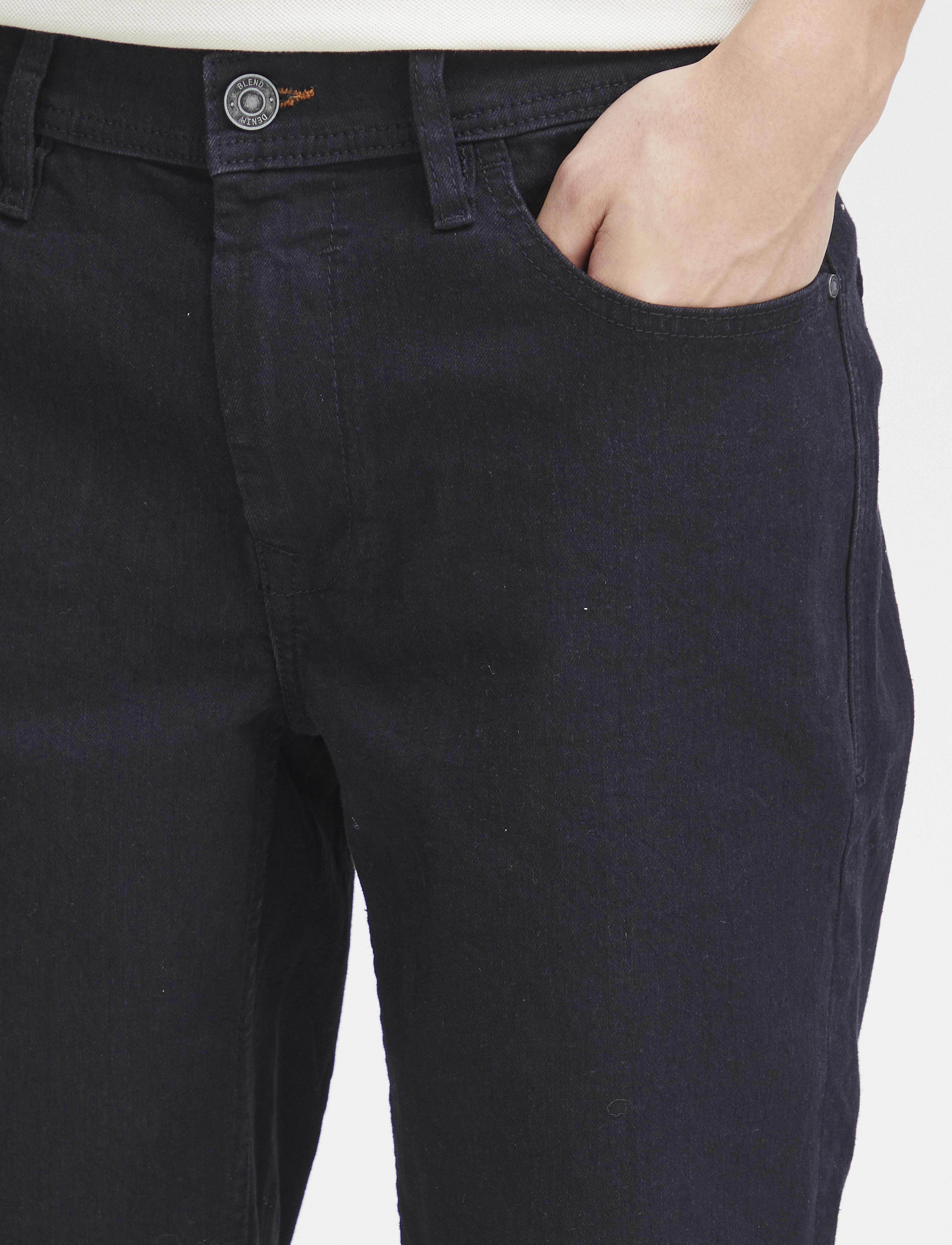 Blend - Denim shorts - denim black - 5