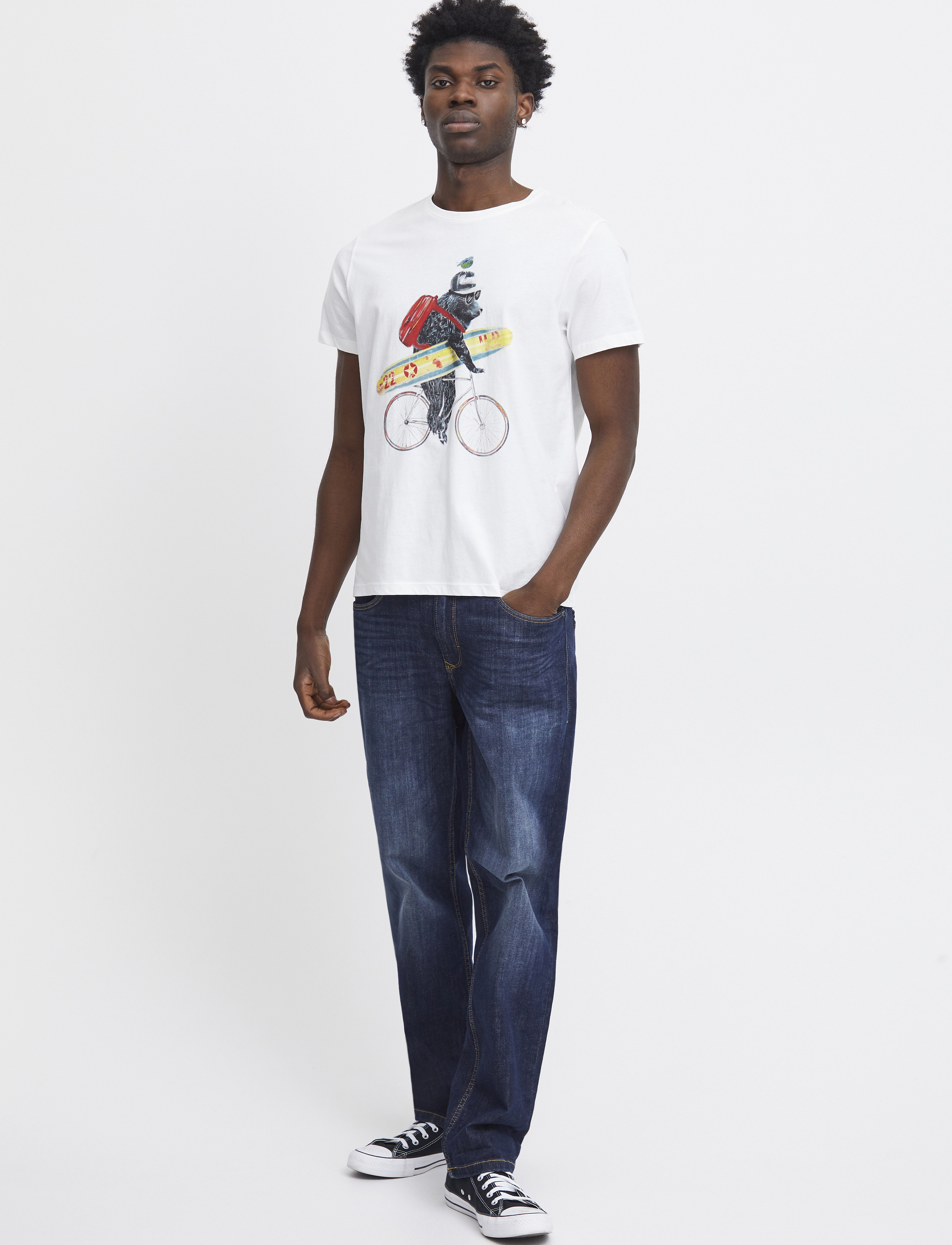 Blend - Tee - snow white - 2