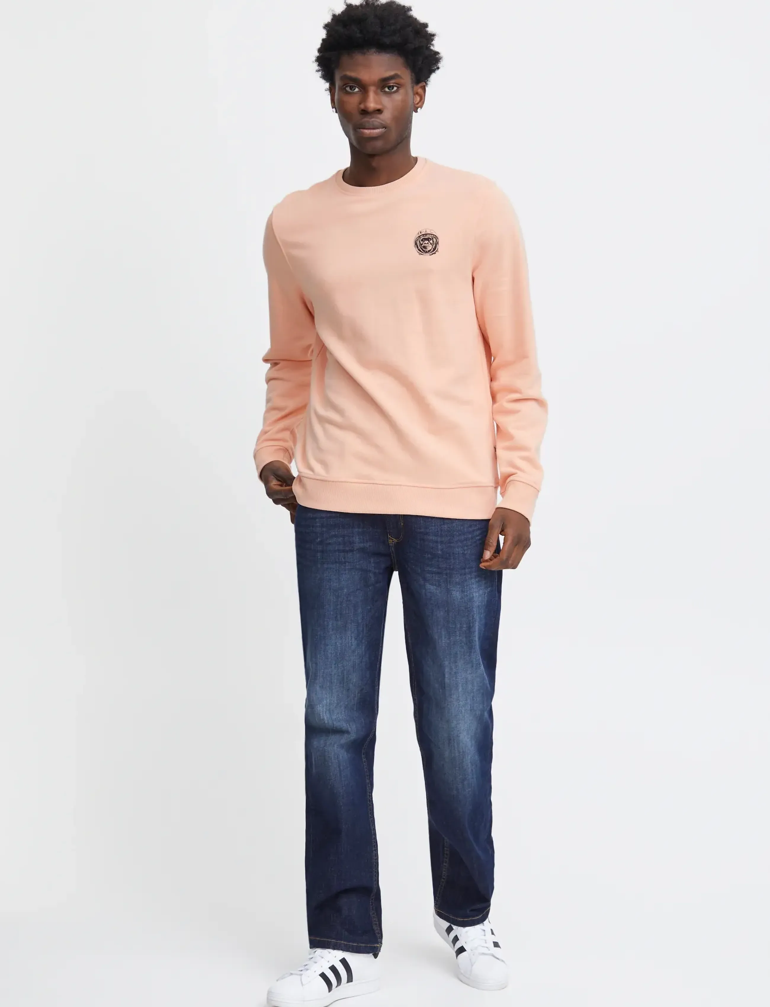 Blend Sweatshirt, L, Coral, Sweatshirts & Hættetrøjer > Sweatshirts, Herre