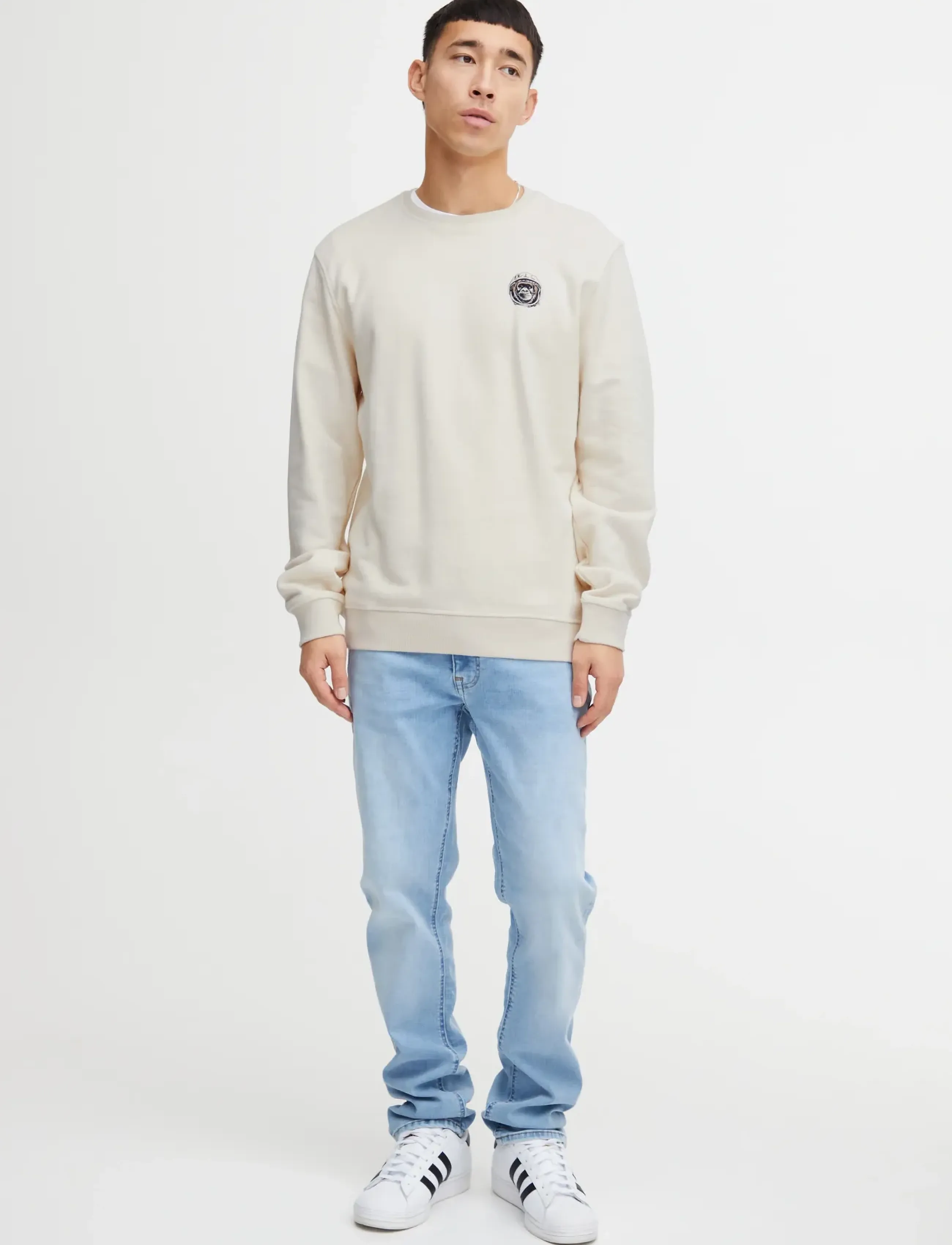 Blend Sweatshirt, M, Cream, Sweatshirts & Hættetrøjer > Sweatshirts, Herre