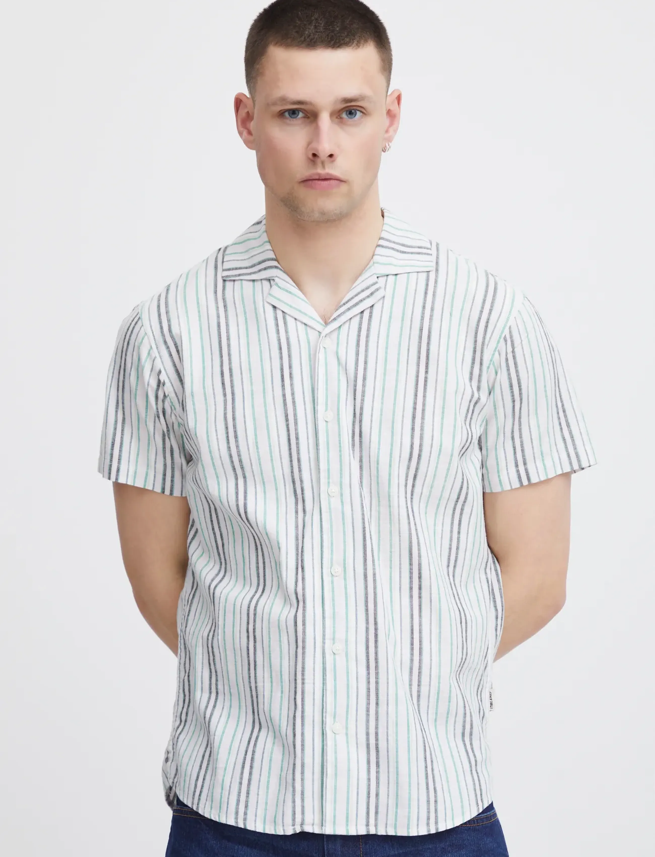 Blend - Shirt - gestreifte hemden - snow white - 5
