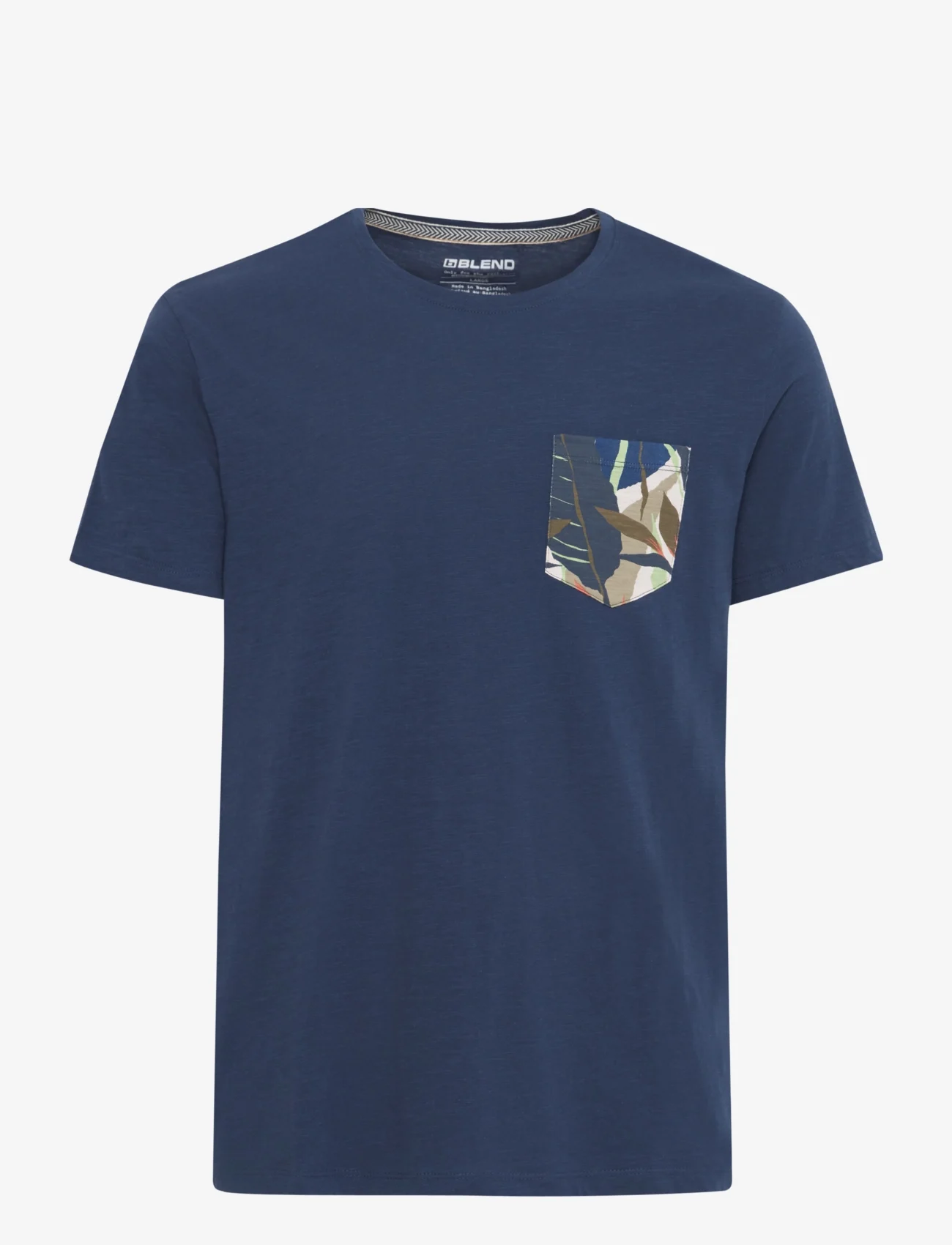 Blend - Tee - kortærmede t-shirts - dress blues - 0