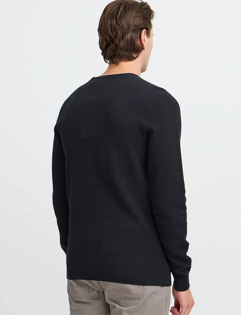 Blend - BHREDHILL CREW NECK KNIT NOOS - Ümmarguse kaelusega kudumid - black - 4