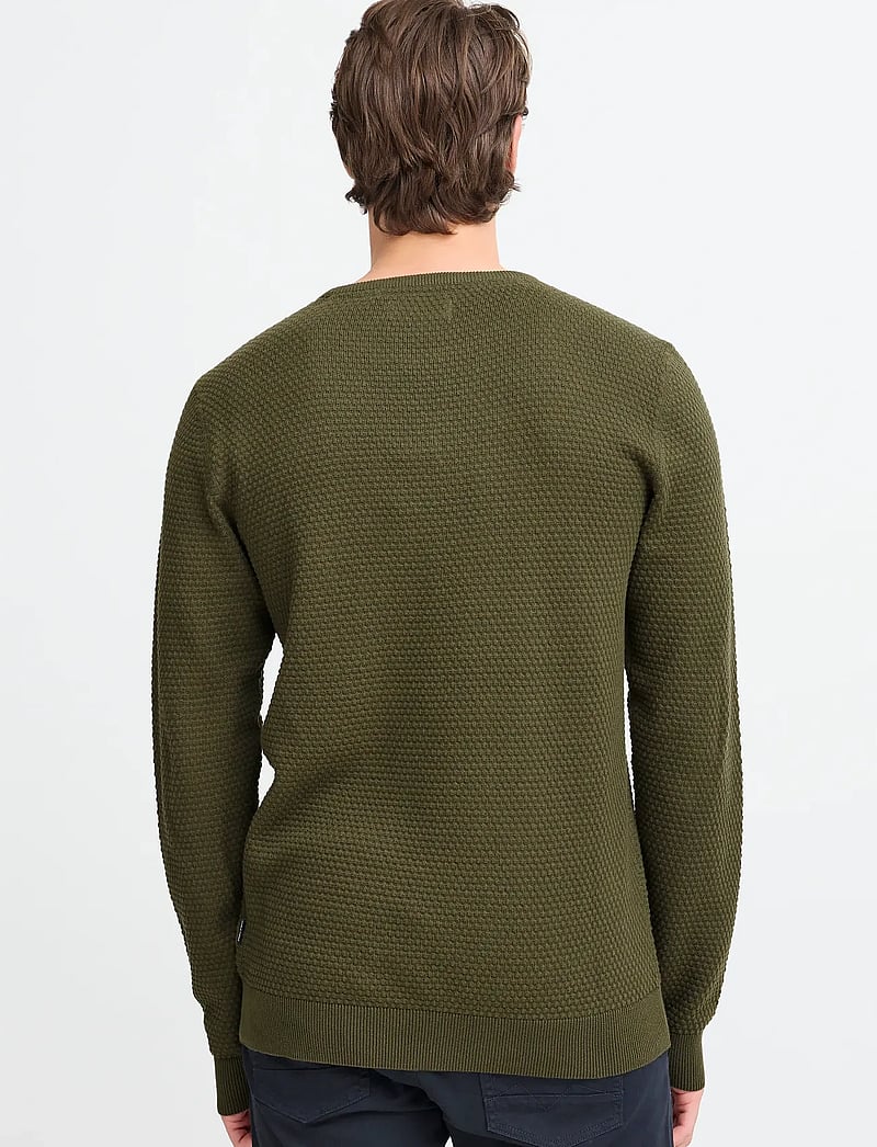 Blend - BHREDHILL CREWNECK - Ümmarguse kaelusega kudumid - forest night - 4