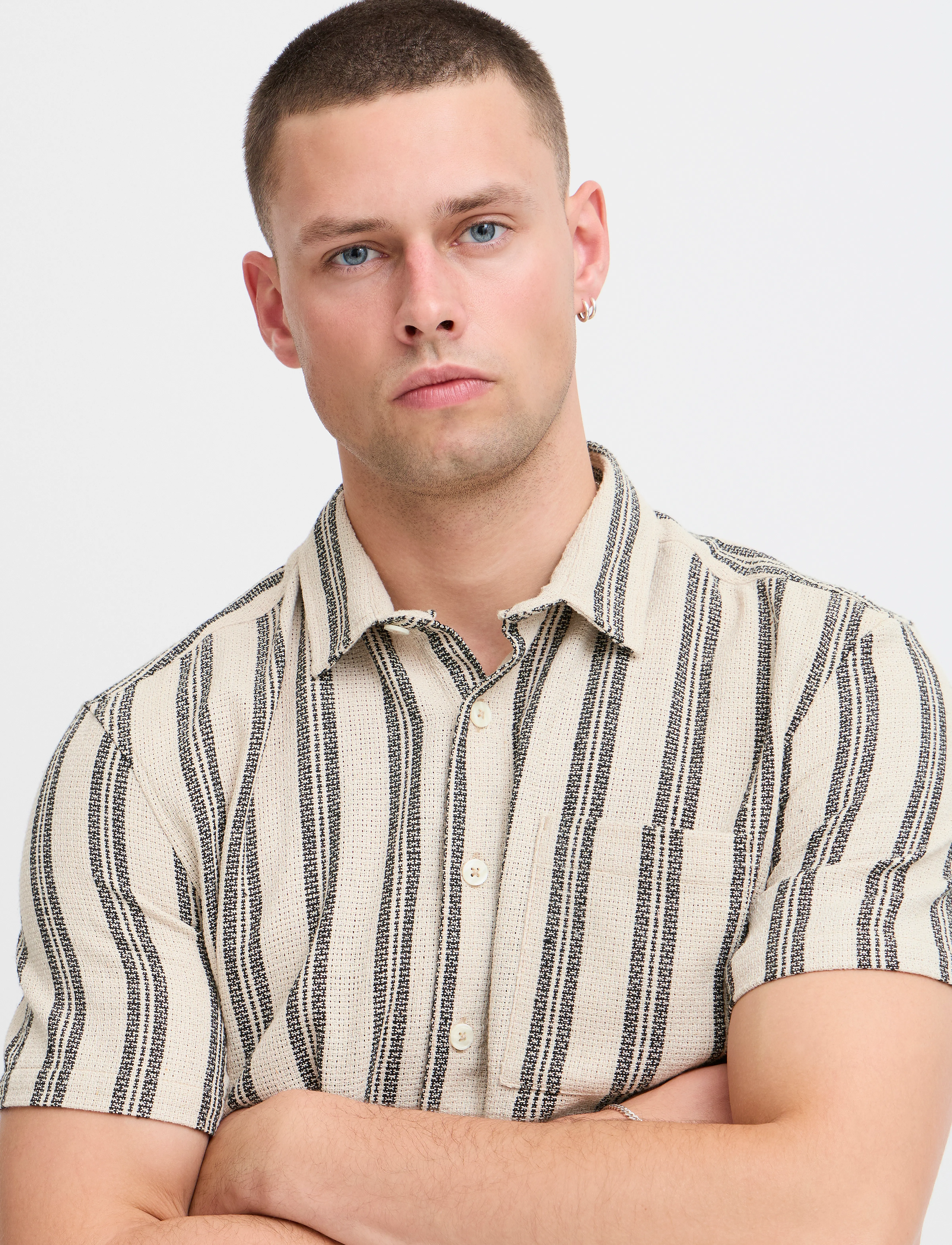 Blend - BHANDI Shirt - prjónaðir pólóbolir - bleached sand - 5