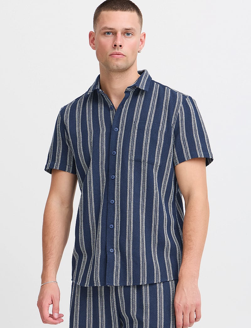 Blend - BHANDI Shirt - stickade pikéer - dress blues - 4