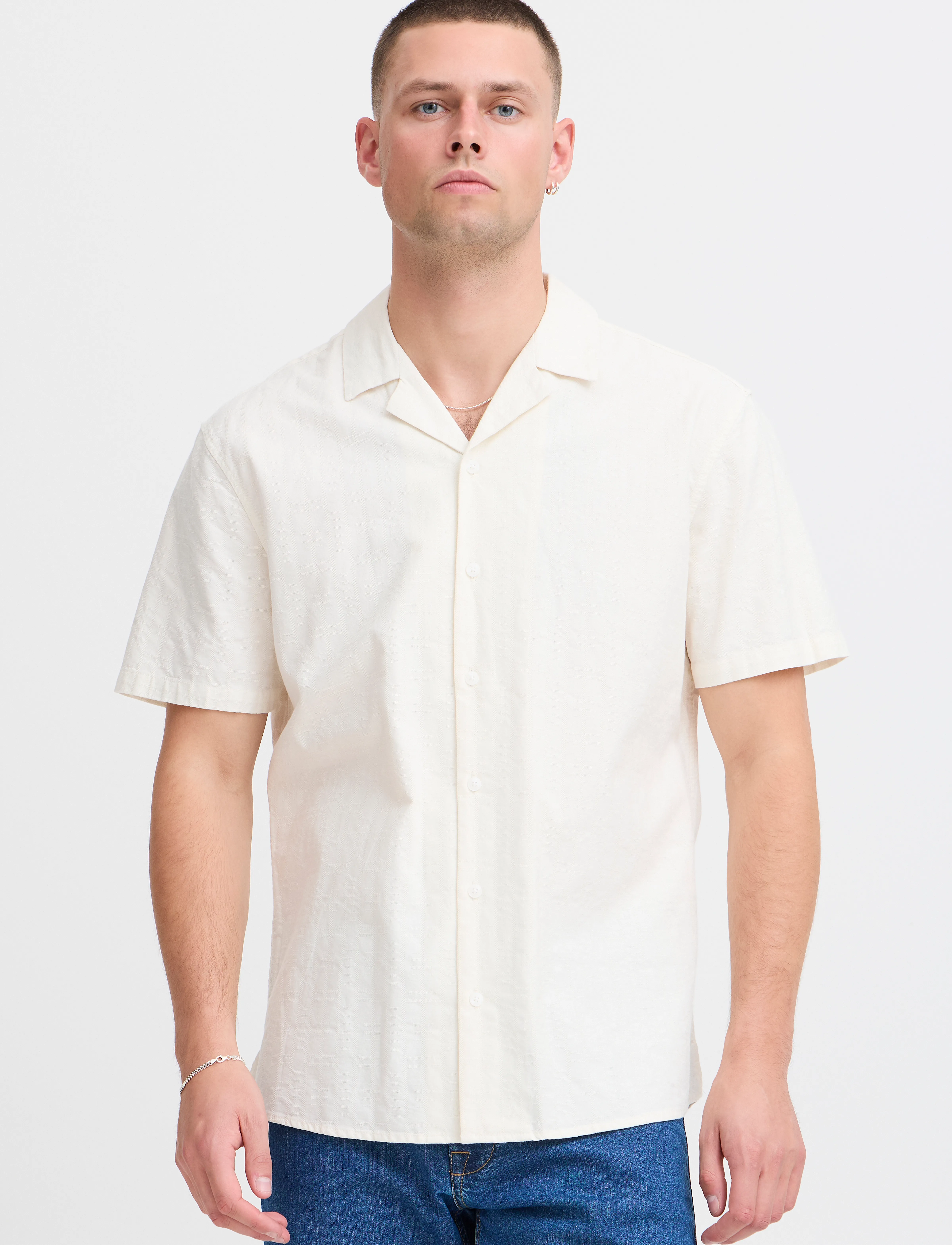 Blend - BHANTE Shirt - strickmode - snow white - 4