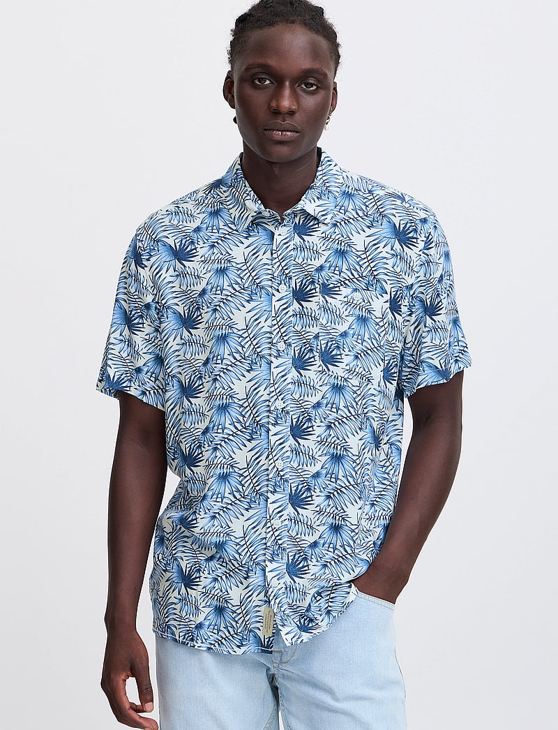 Blend - BHADIM Shirt - kurzarmhemden - dress blues - 4