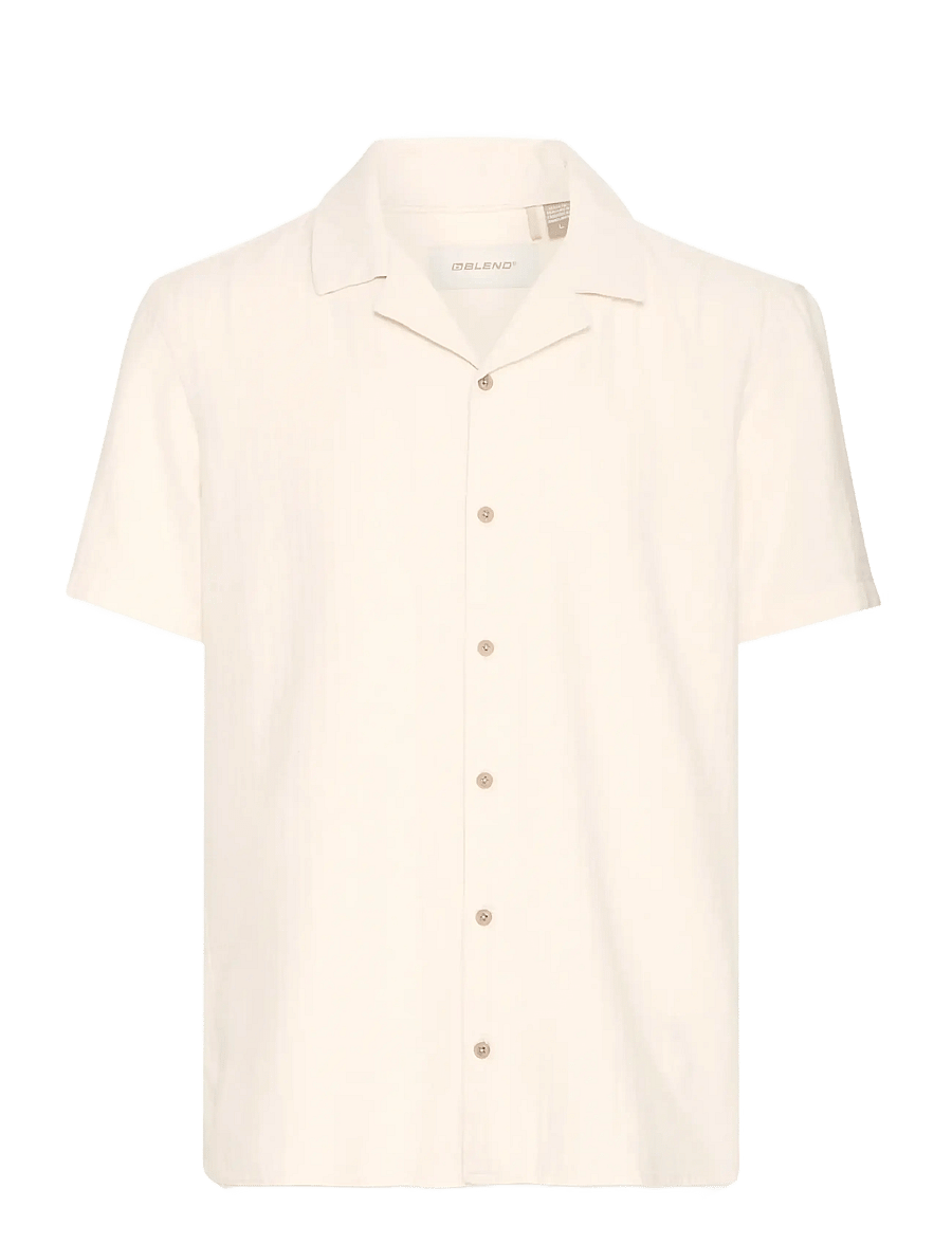 Blend - BHAKIRA Shirt - kortærmede skjorter - bleached sand - 1