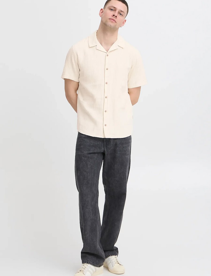 Blend - BHAKIRA Shirt - kortærmede skjorter - bleached sand - 0