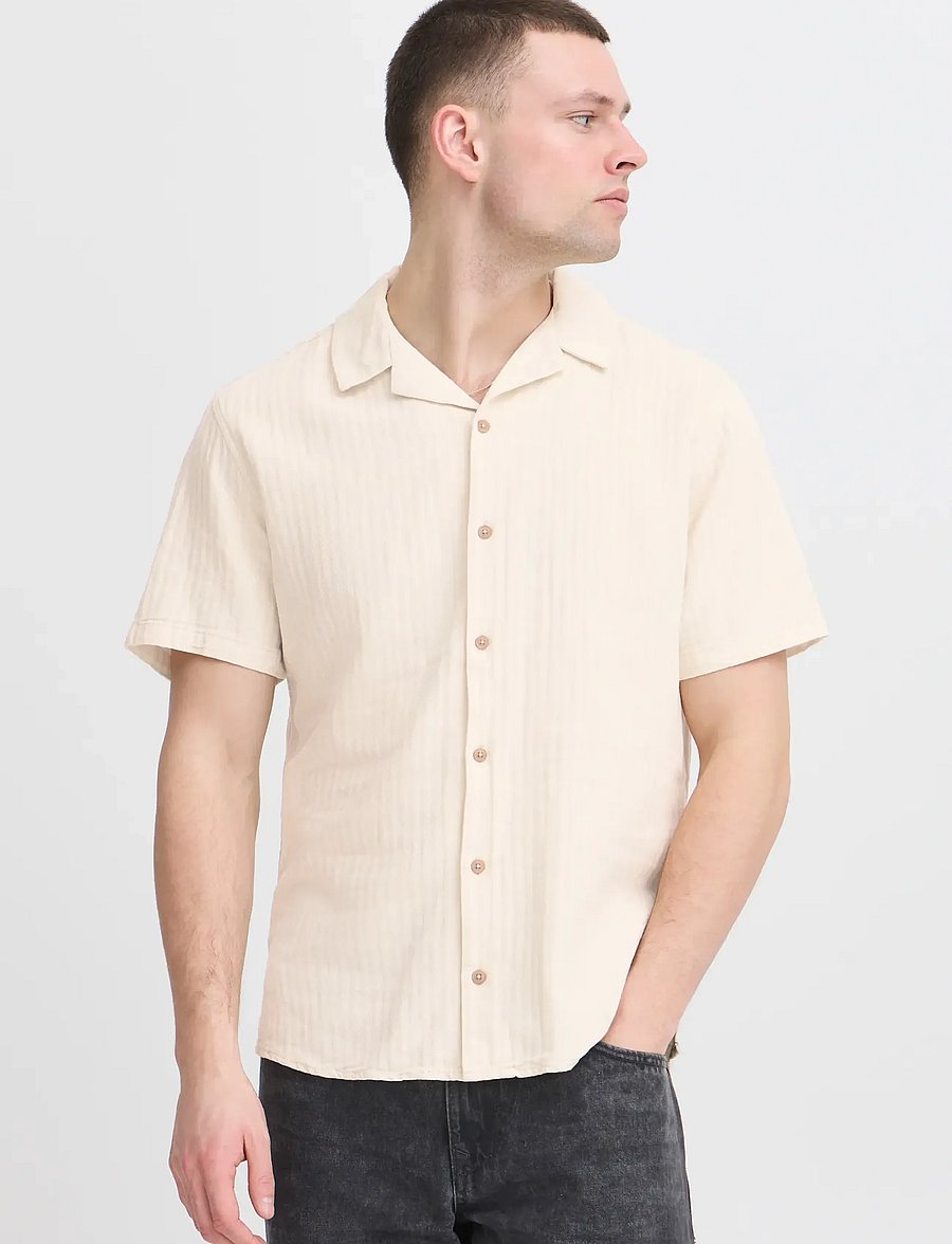 Blend - BHAKIRA Shirt - kortærmede skjorter - bleached sand - 5