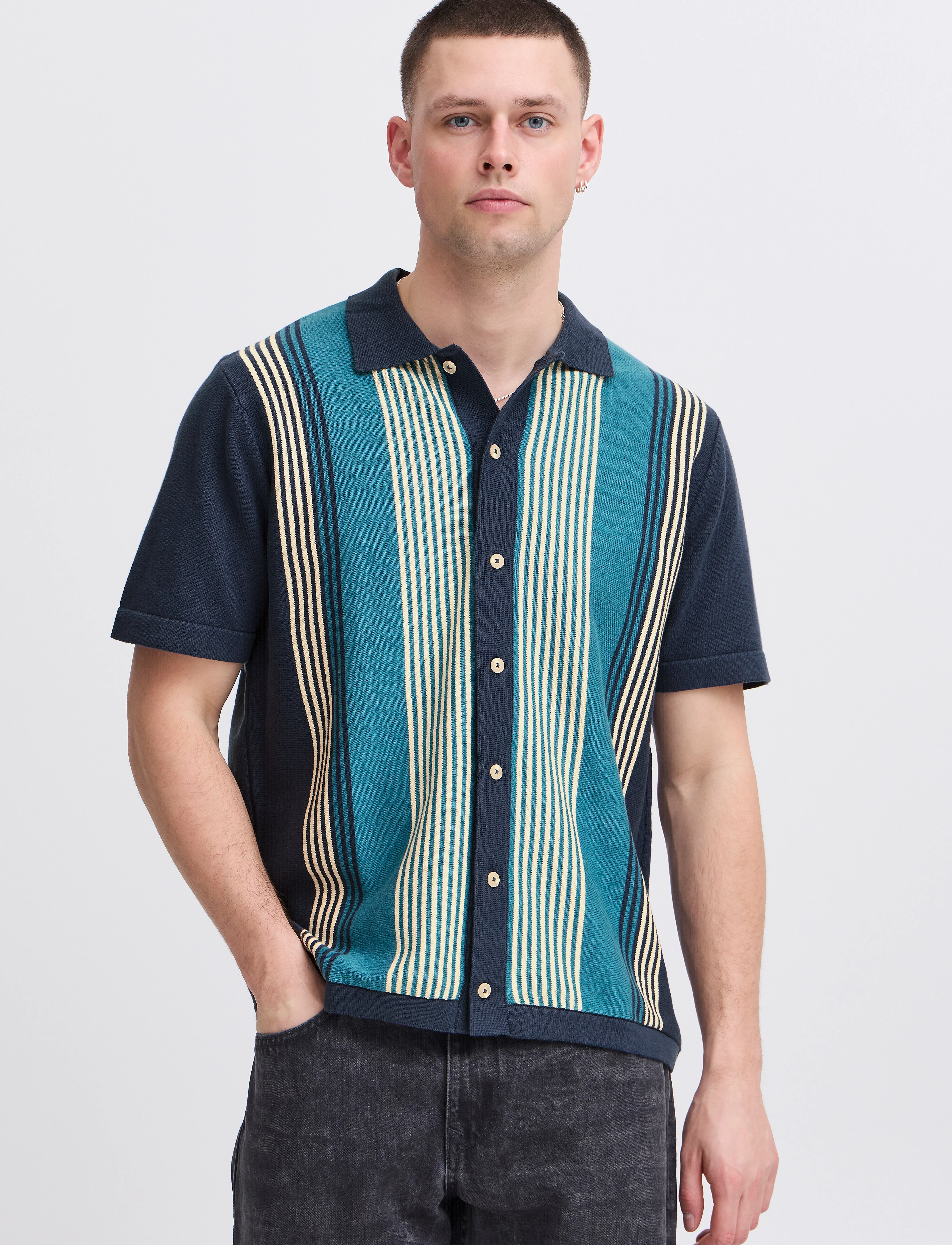 Blend - BHALBUS Polo knit - die niedrigsten preise - dress blues - 4