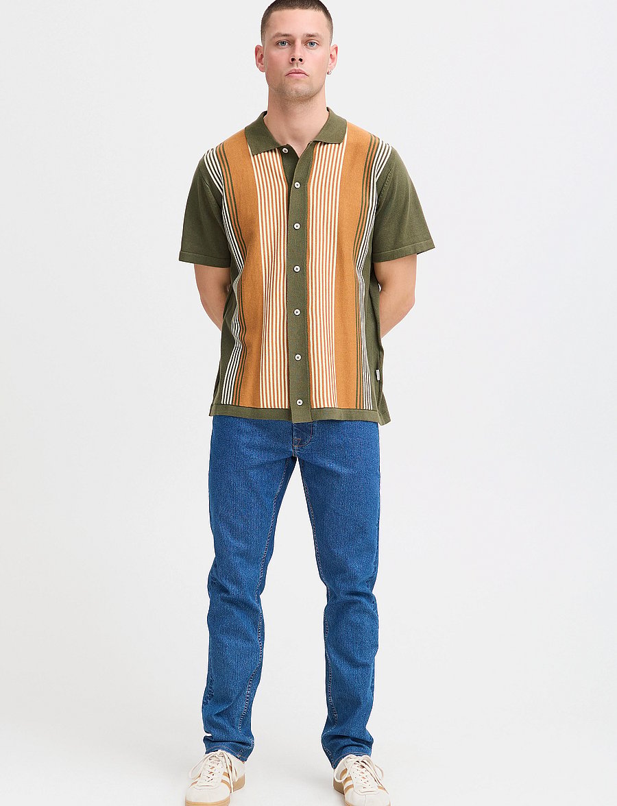 Blend - BHALBUS Polo knit - olive night - 0