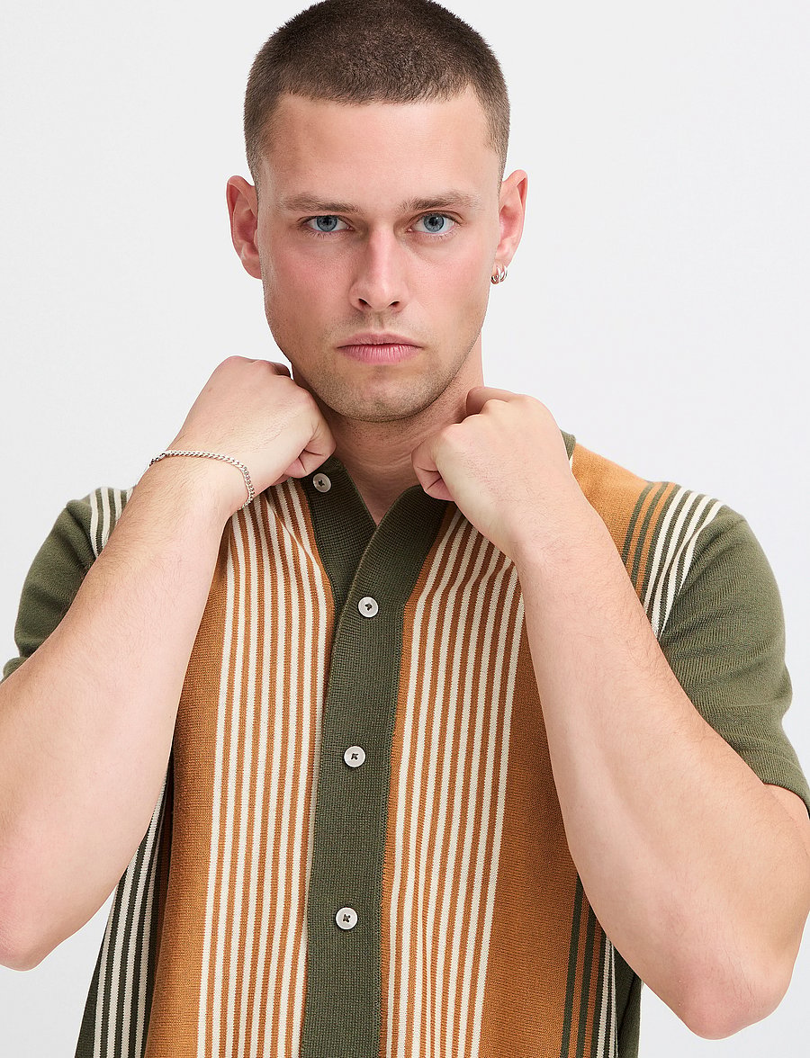 Blend - BHALBUS Polo knit - olive night - 4