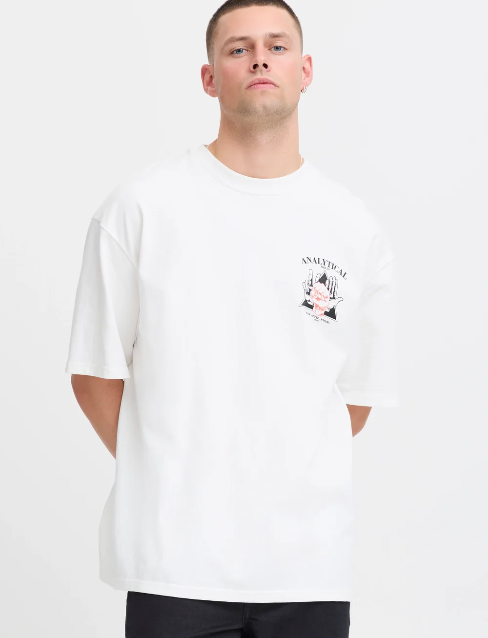 Blend - BHJAIME tee - kurzärmelig - snow white - 4