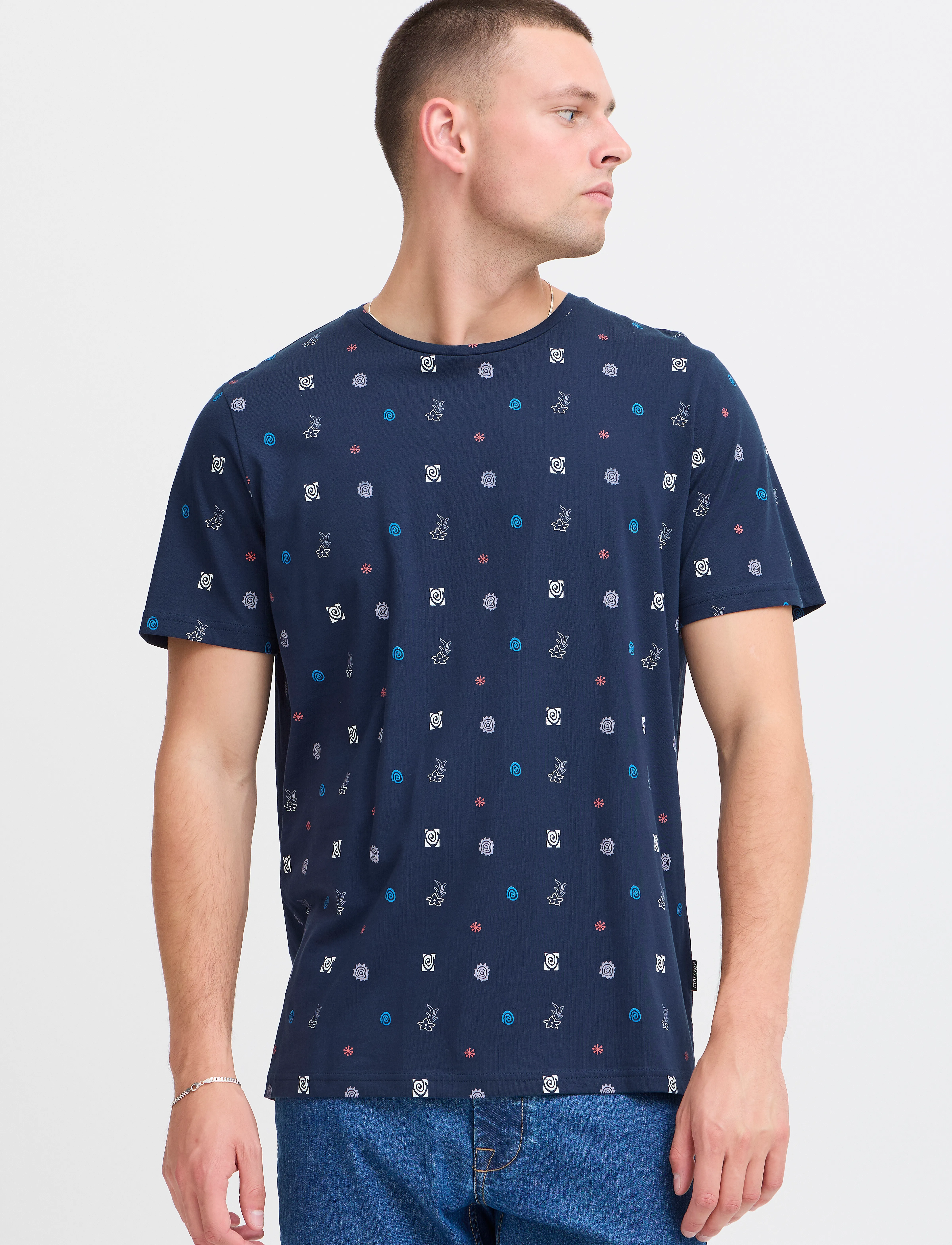 Blend - BHJAEL tee - dress blues - 4