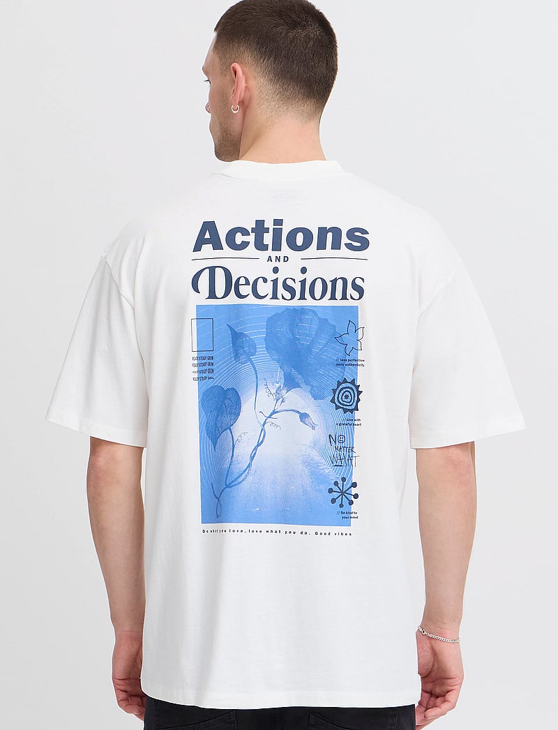 Blend - BHJAMIL tee - lühikeste varrukatega t-särgid - snow white - 3