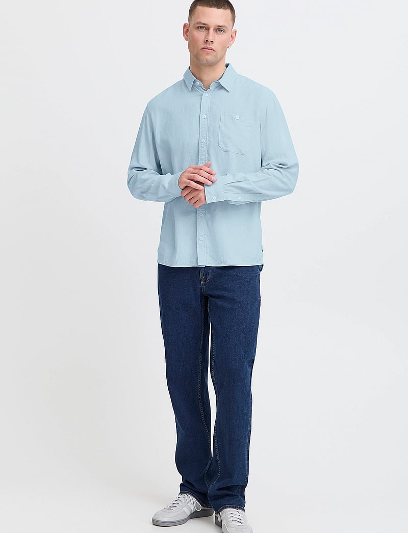 Blend - BHBOBBY Shirt - linnen overhemden - blue bell - 0