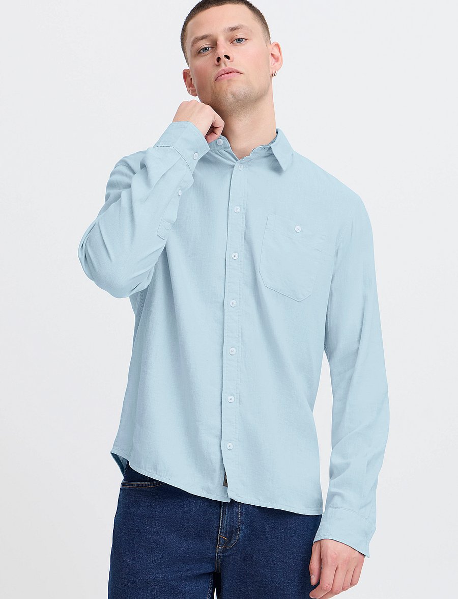Blend - BHBOBBY Shirt - leinenhemden - blue bell - 4