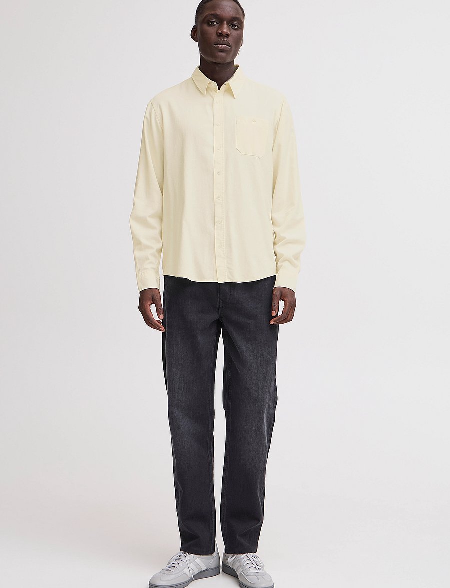 Blend - BHBOBBY Shirt - chemises de lin - snow white - 0