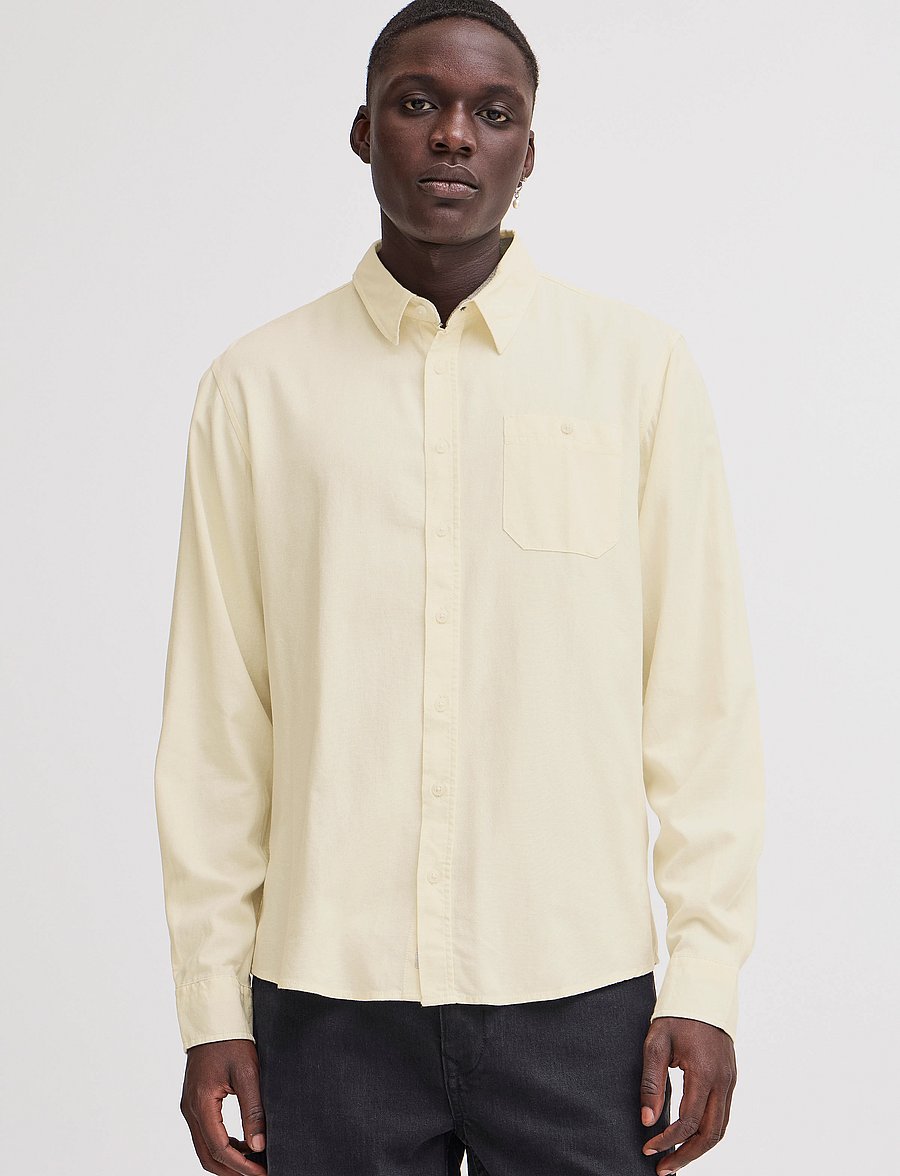 Blend - BHBOBBY Shirt - chemises de lin - snow white - 4