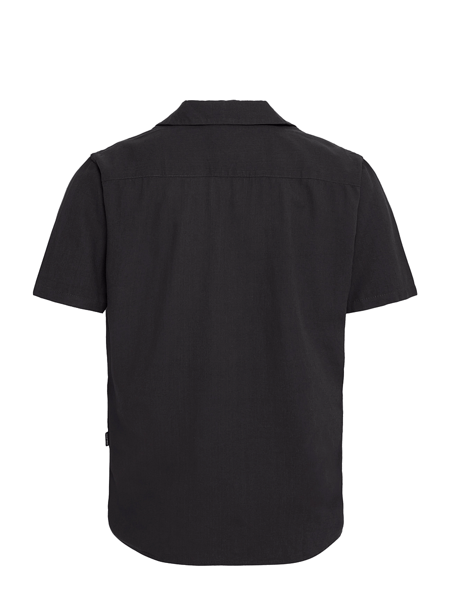 Blend - BHBOBBY Shirt cuba - leinenhemden - black - 2