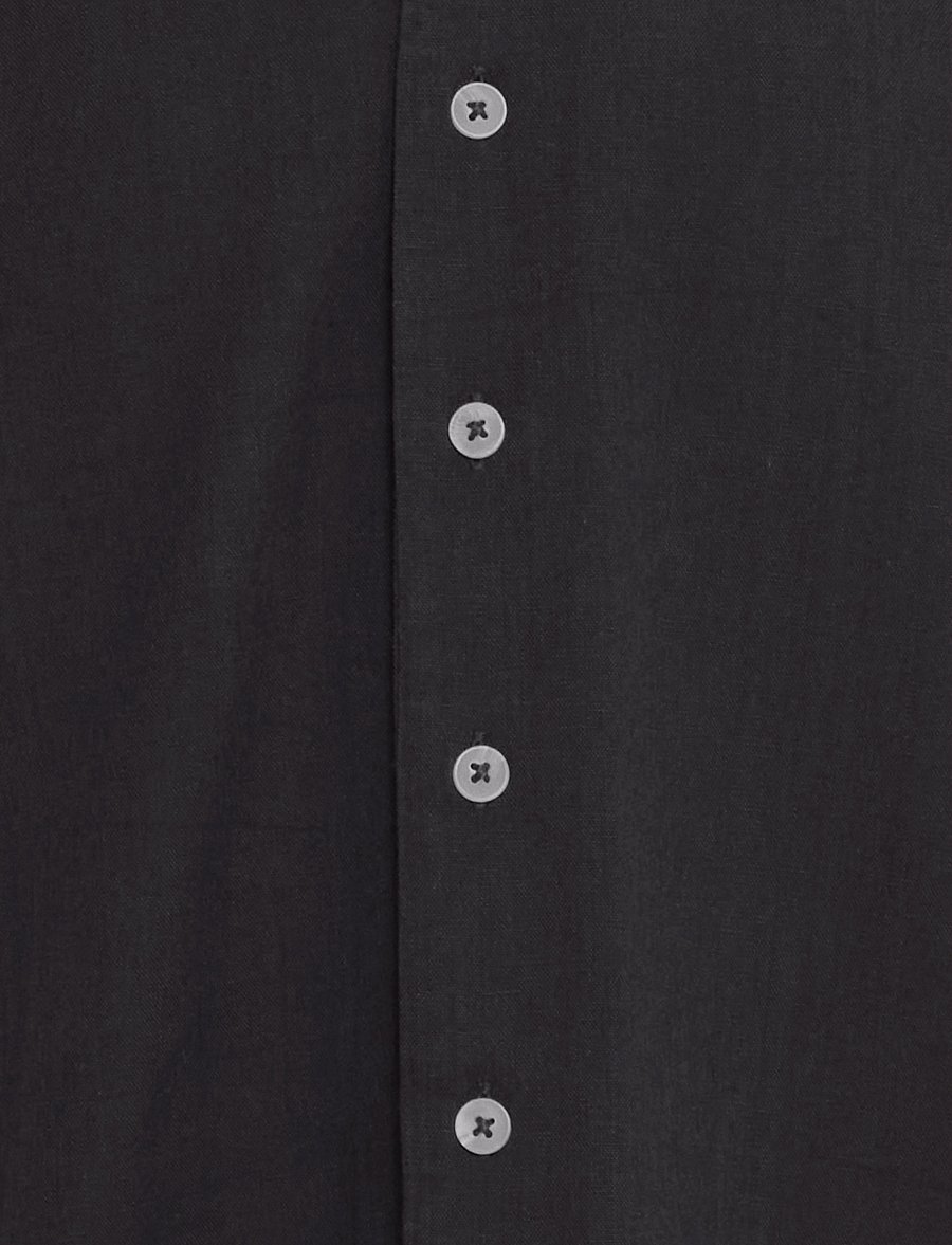 Blend - BHBOBBY Shirt cuba - leinenhemden - black - 5