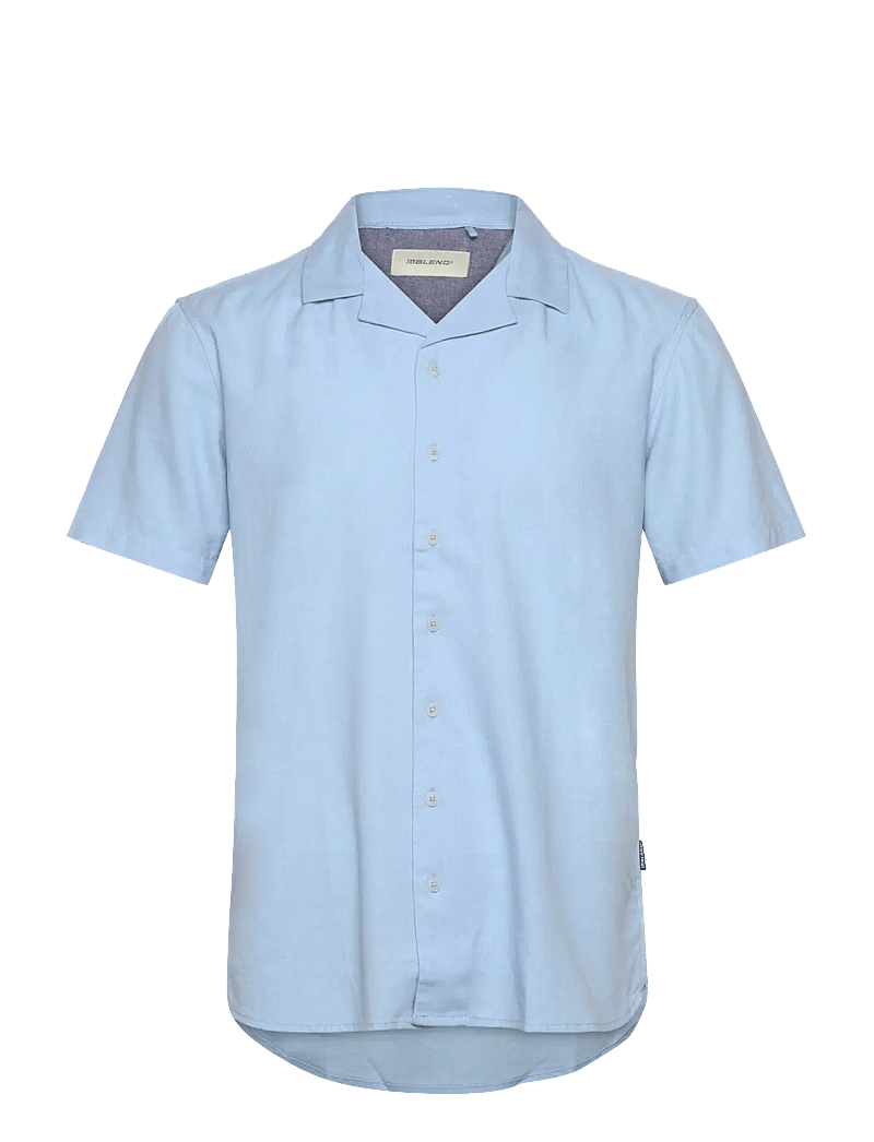 Blend - BHBOBBY Shirt cuba - linneskjortor - blue bell - 0
