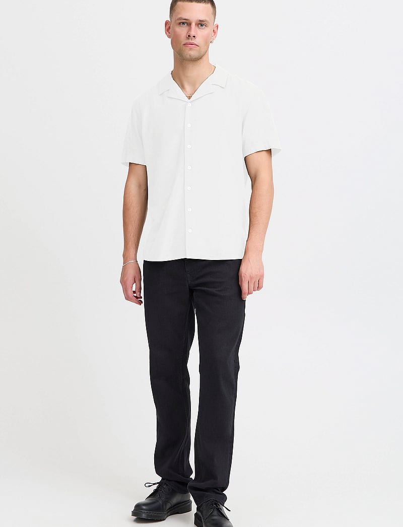 Blend - BHBOBBY Shirt cuba - linneskjortor - snow white - 0