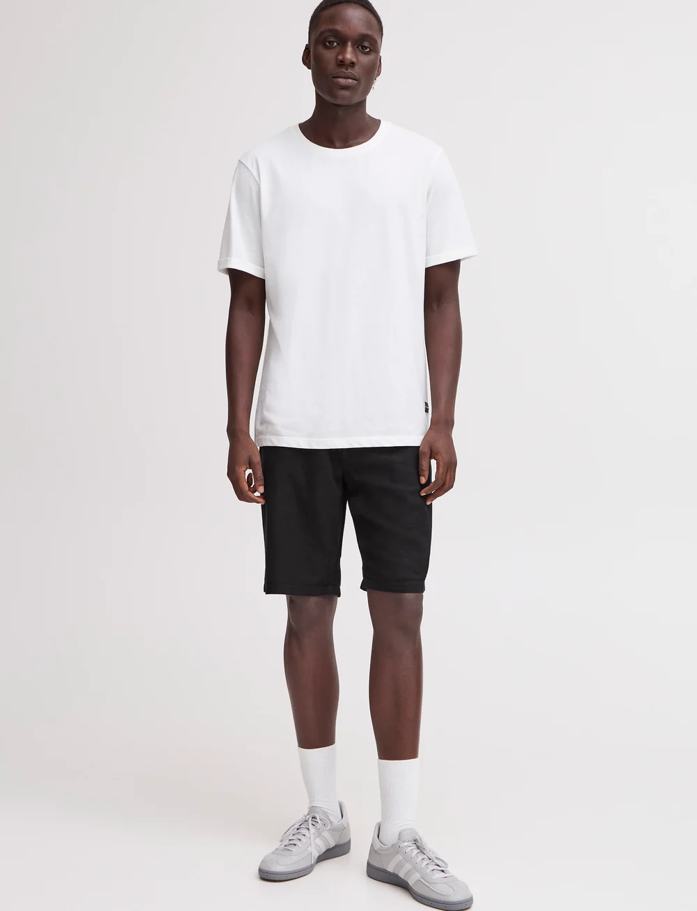 Blend - BHBILLY Shorts - leinen-shorts - black - 0