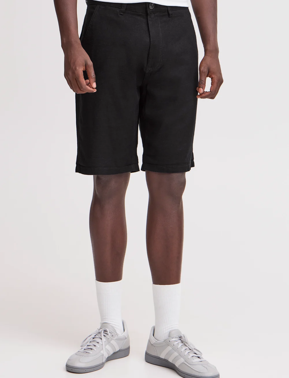 Blend - BHBILLY Shorts - leinen-shorts - black - 4