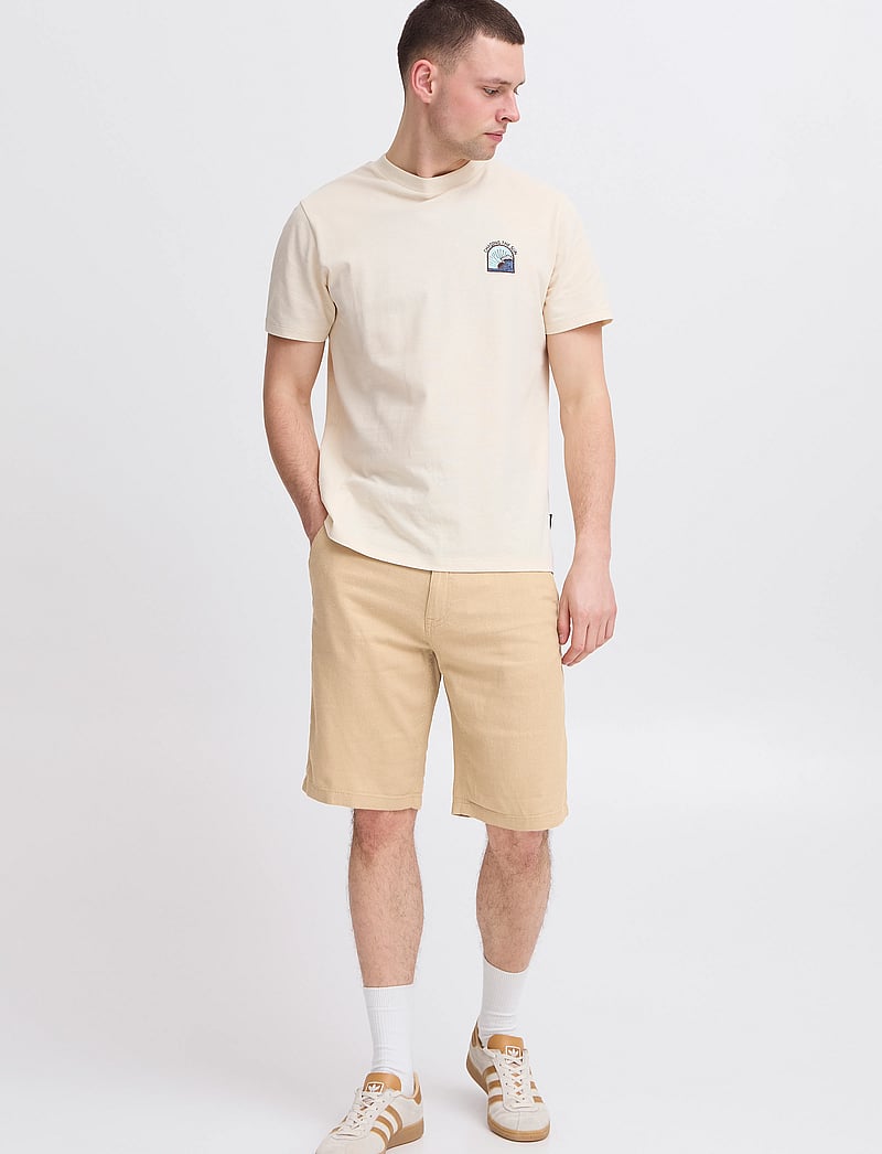 Blend - BHBILLY Shorts - leinen-shorts - cornstalk - 0