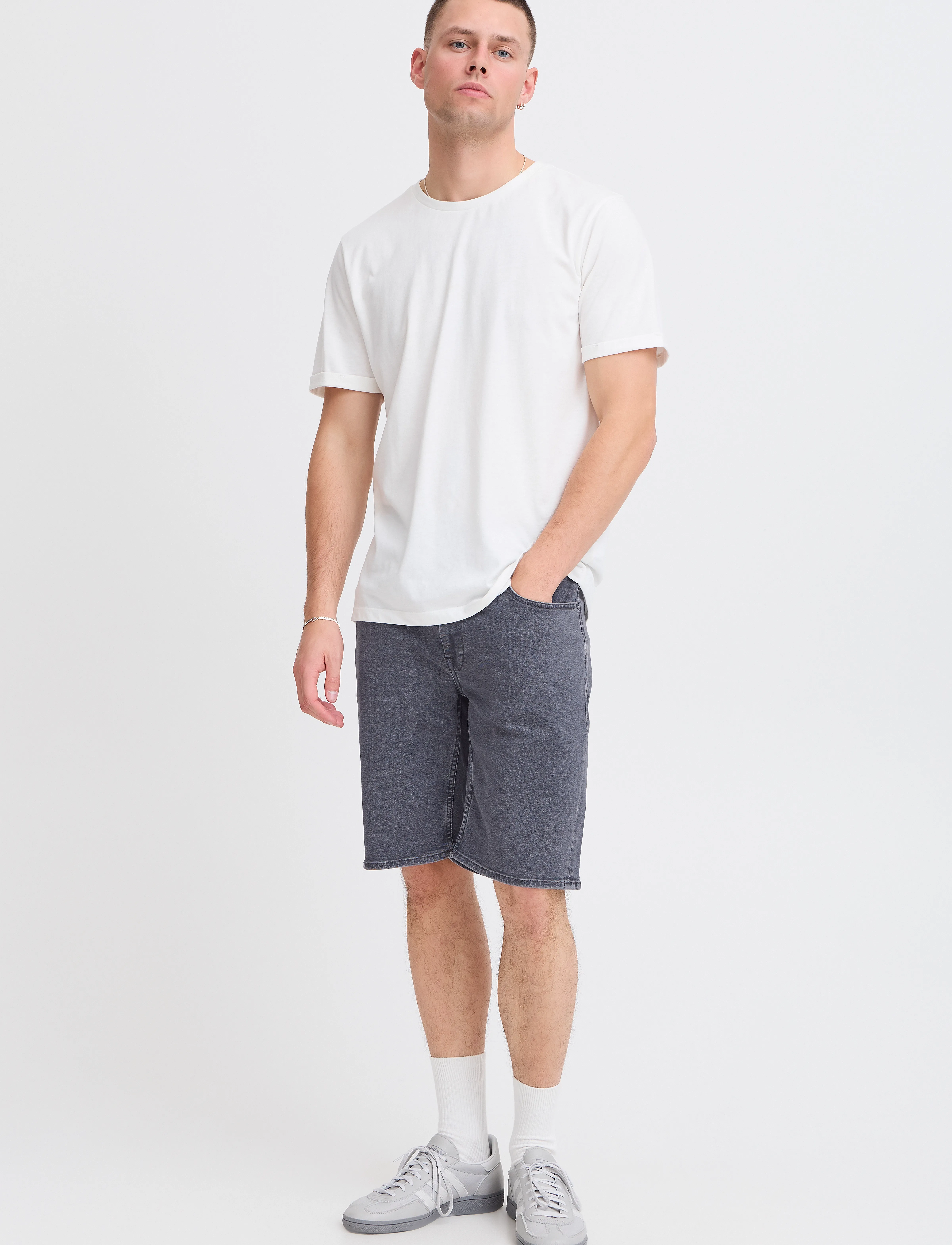 Blend Bhtwister Denimshorts, Mænd, Denim Shorts, Grå, Str: S