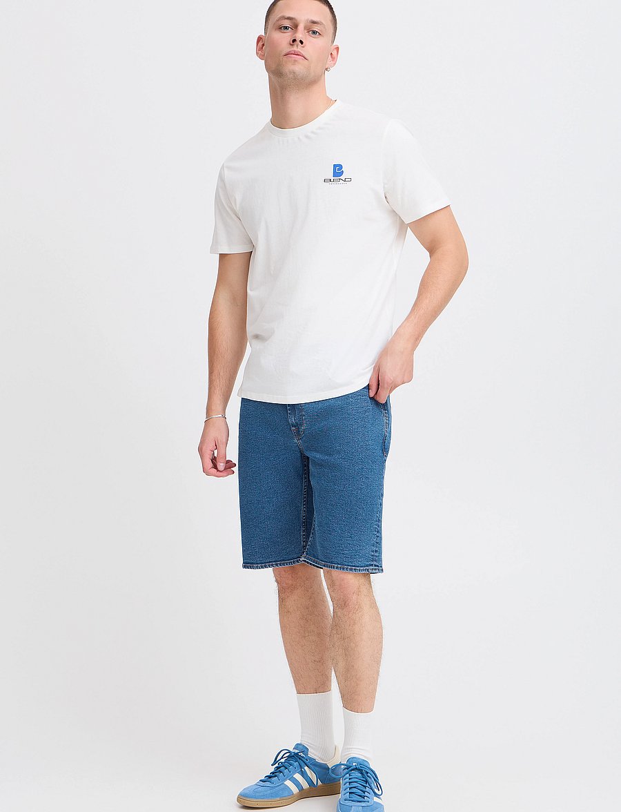 Blend - BHTwister denimshorts - jorts - denim middle blue - 0