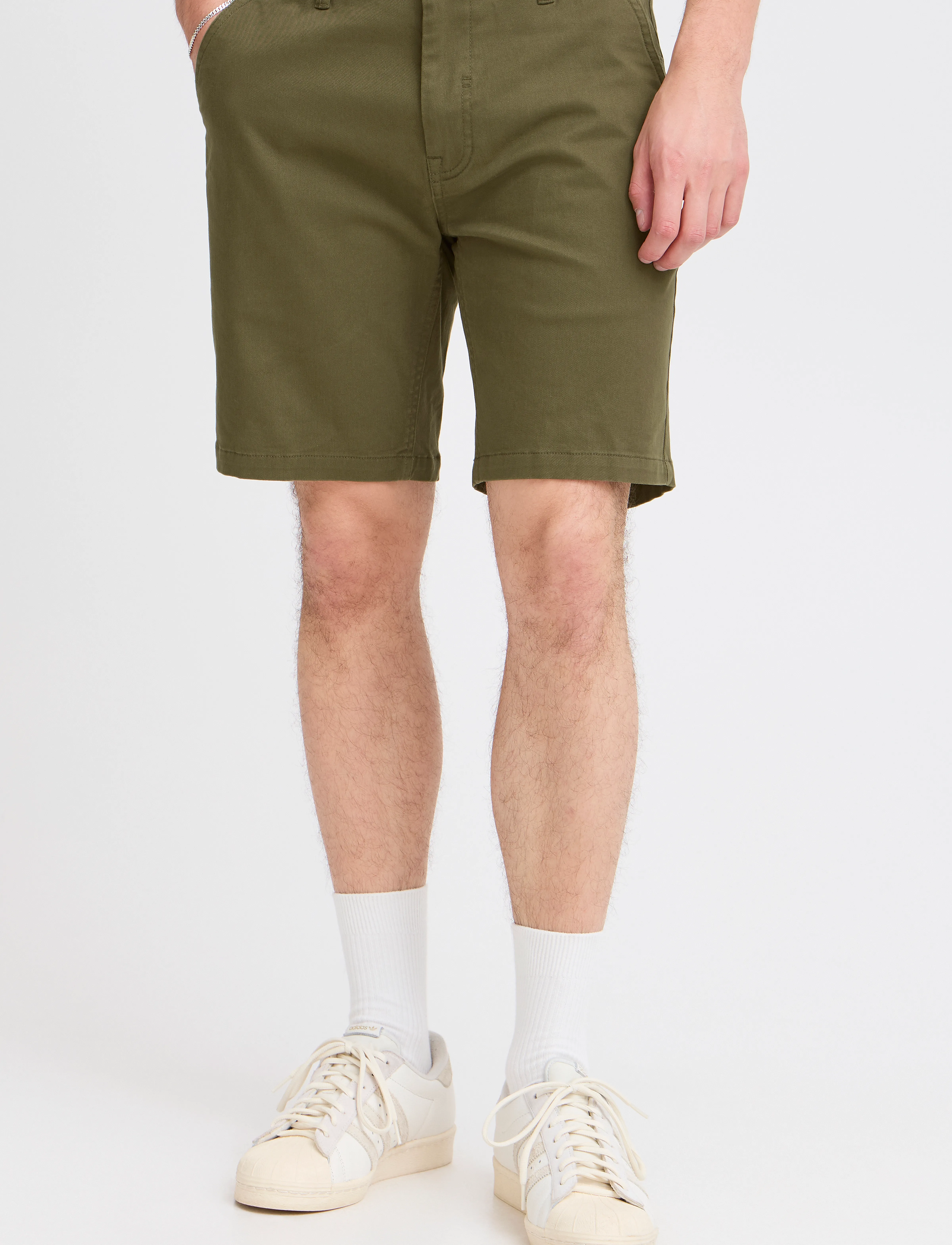 Blend - BHEDNAN twill shorts - olive night - 4