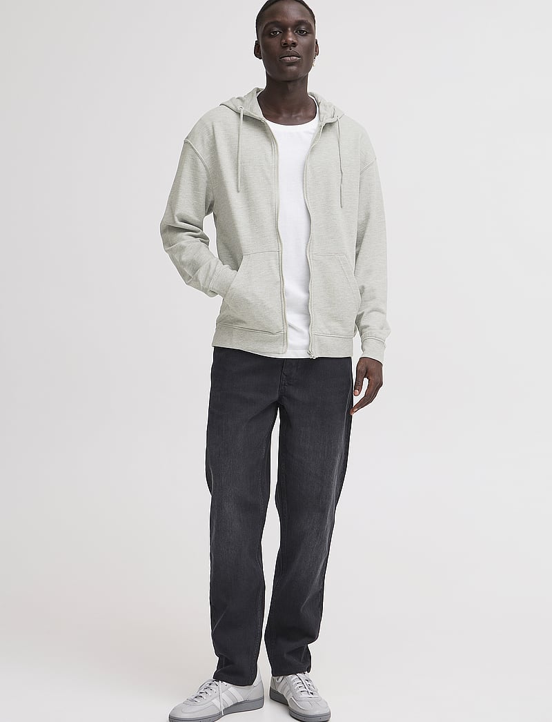 Blend - BHBRODY Sweatshirt zipp hood - hoodies - stone mix - 0