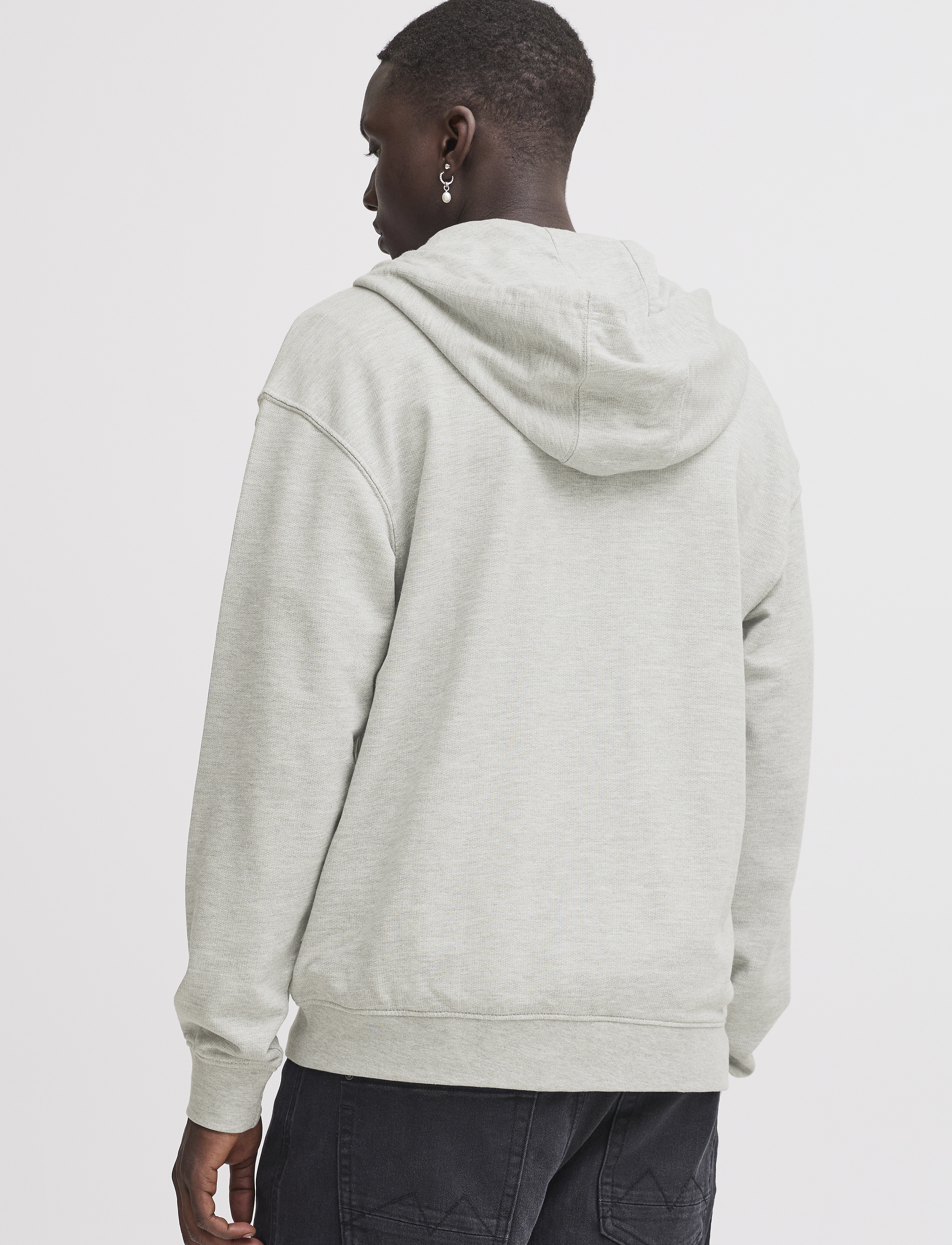 Blend - BHBRODY Sweatshirt zipp hood - stone mix - 3