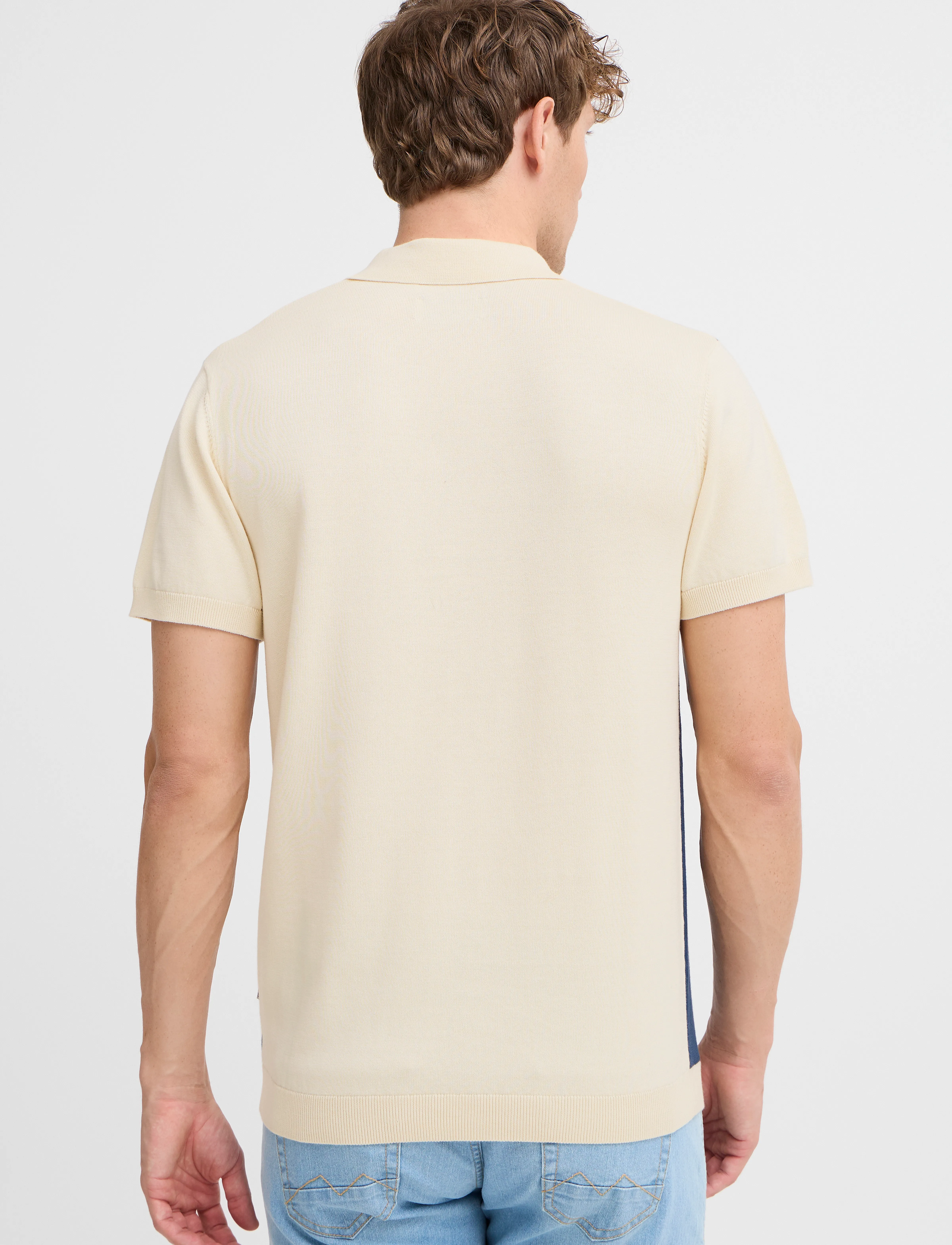 Blend - BHATLAS Polo knit - bleached sand - 3