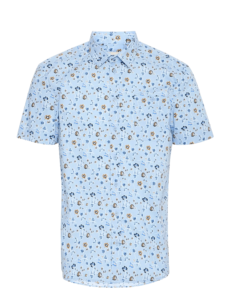 Blend - BHABASI Shirt - mönstrade skjortor - blue bell - 1