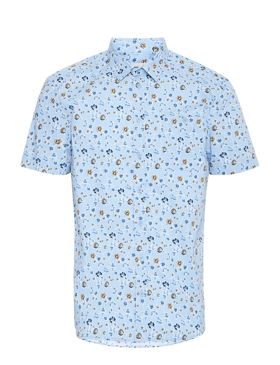 Blend - BHABASI Shirt - pattern shirts - blue bell - 1