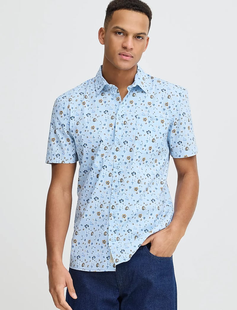 Blend - BHABASI Shirt - mönstrade skjortor - blue bell - 5