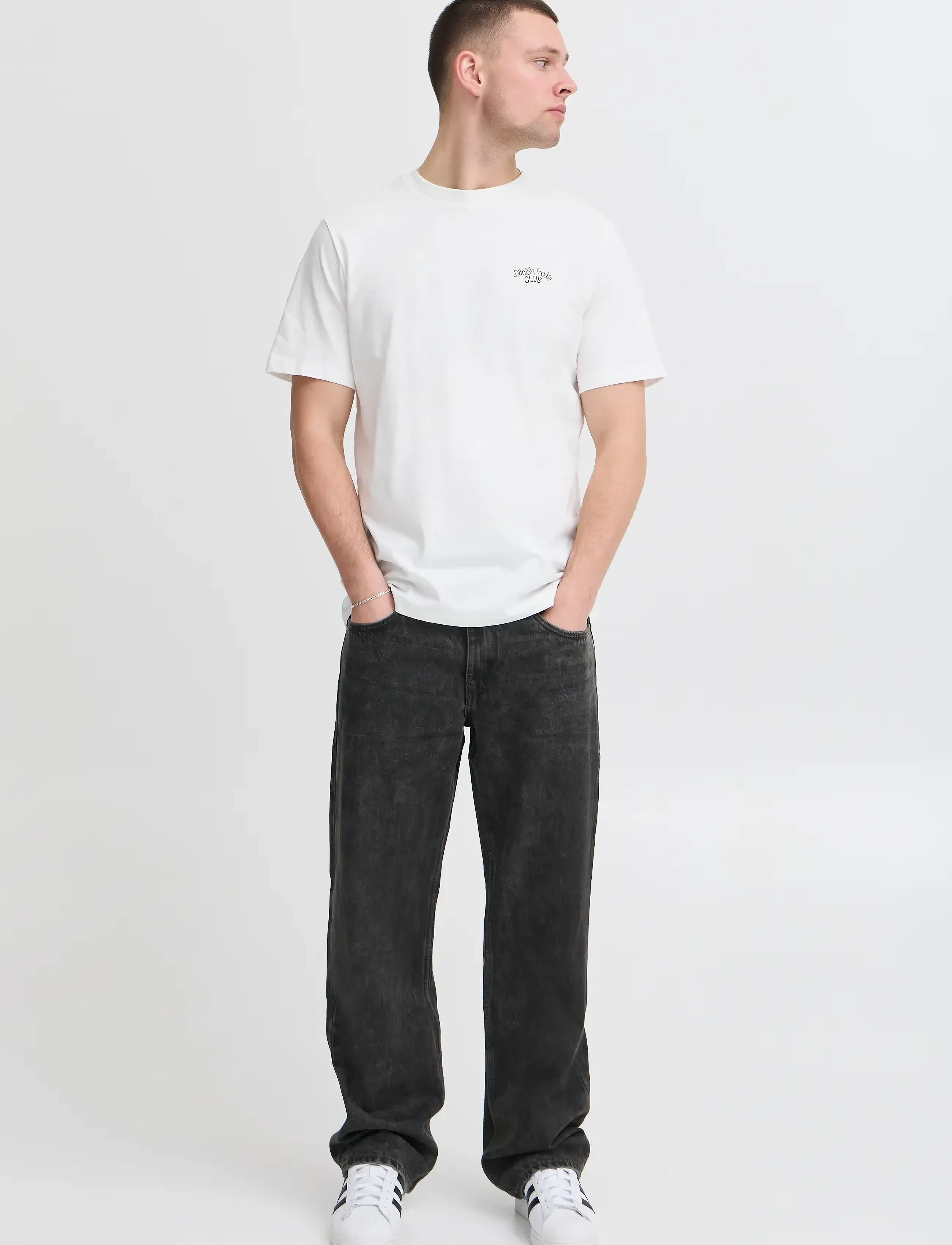 Blend BHFLAKE LOOSE FIT - Jeansmode - DENIM GREY / black