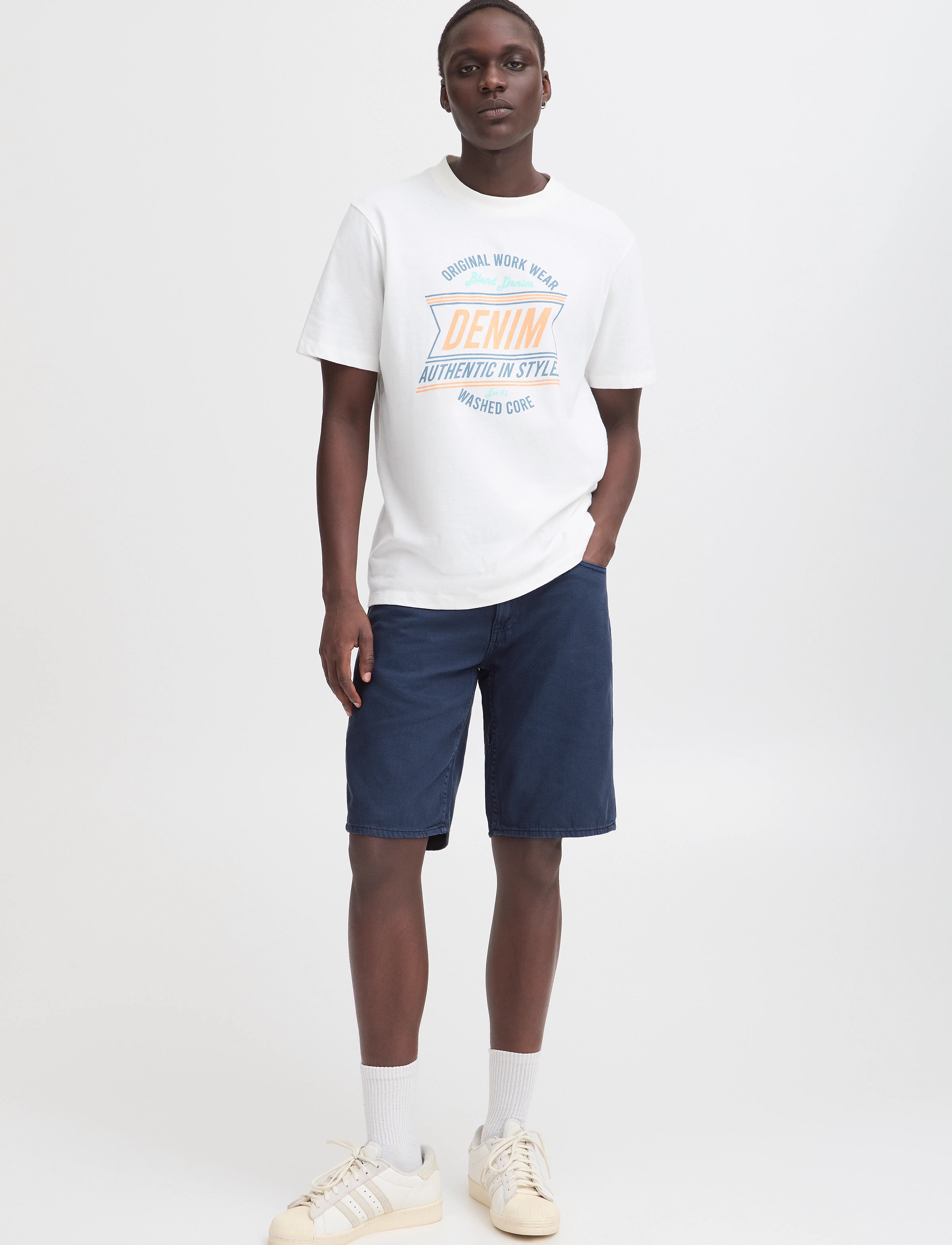 Blend Bhblizzard-Denimshorts, Mænd, Denimshorts, Blå, Str: S