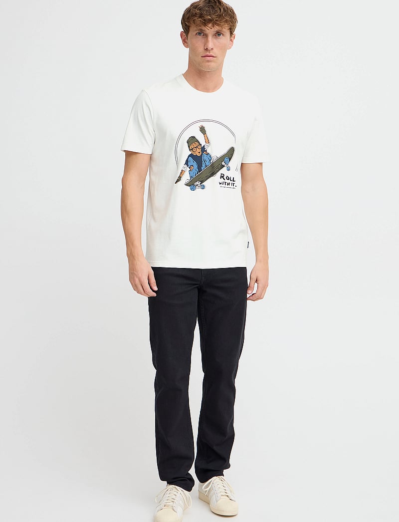 Blend - BHJAVOR Tee - kurzärmelig - white bhtiger - 0