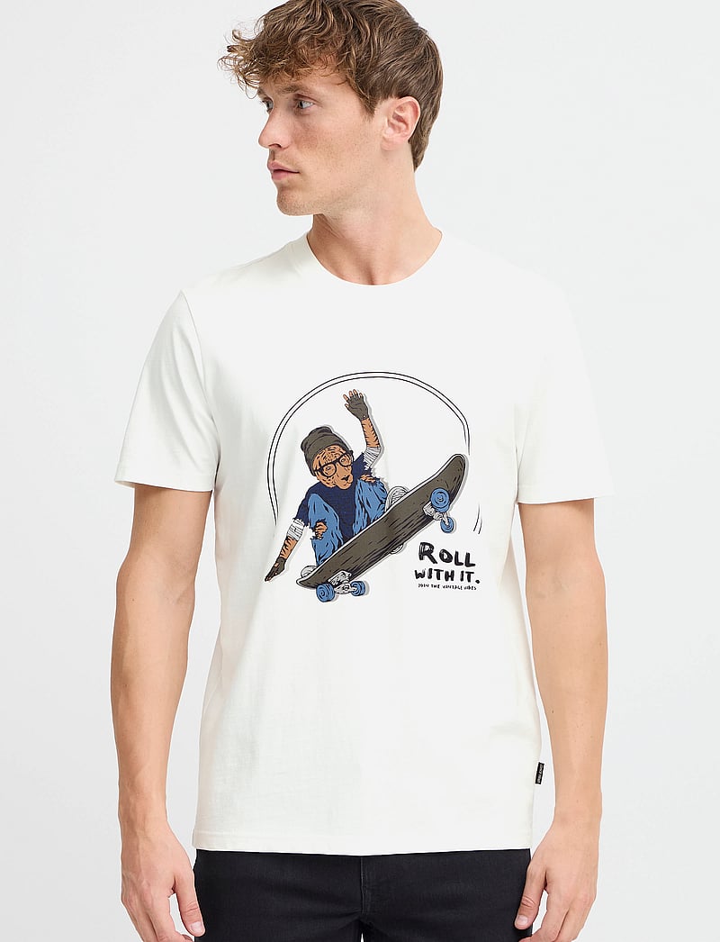 Blend - BHJAVOR Tee - kurzärmelig - white bhtiger - 4